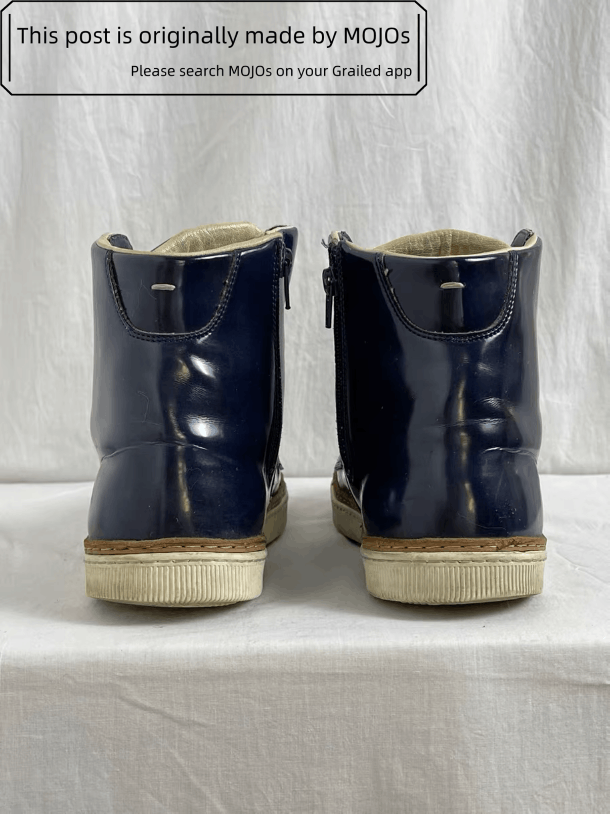 Maison Margiela Sz 41.5 Maison Margiela Patent Leather Hi-Top mojos4113 Size US 8.5 / EU 41-42 - 5 Thumbnail