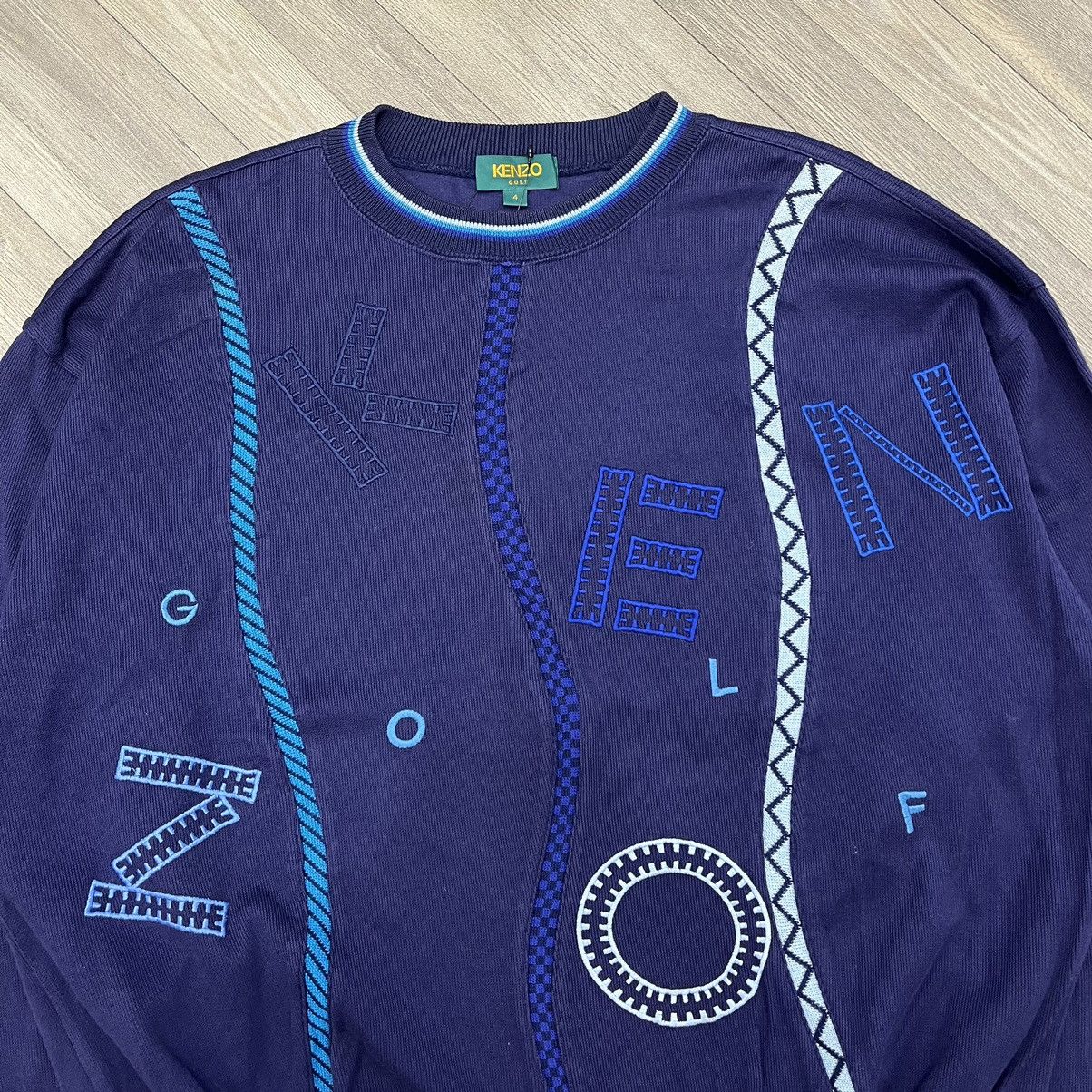 Japanese Brand × Kenzo × Vintage Vintage Kenzo Golf Sweatshirt Embroidery Big Logo Size US XL / EU 56 / 4 - 2 Thumbnail