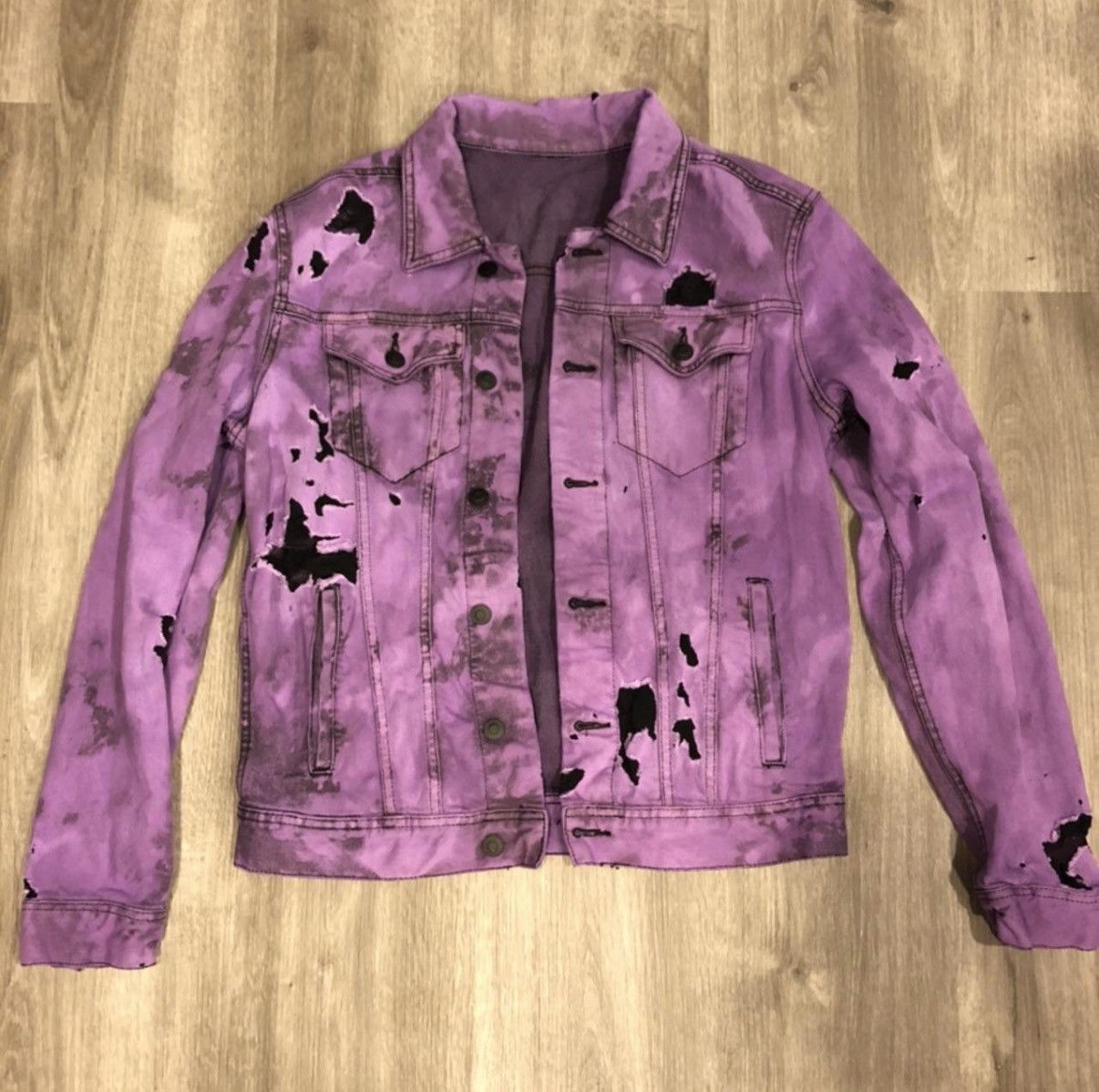 Levi's CUSTOM 1/1 PURPLE JACKET Size US S / EU 44-46 / 1 - 1 Thumbnail