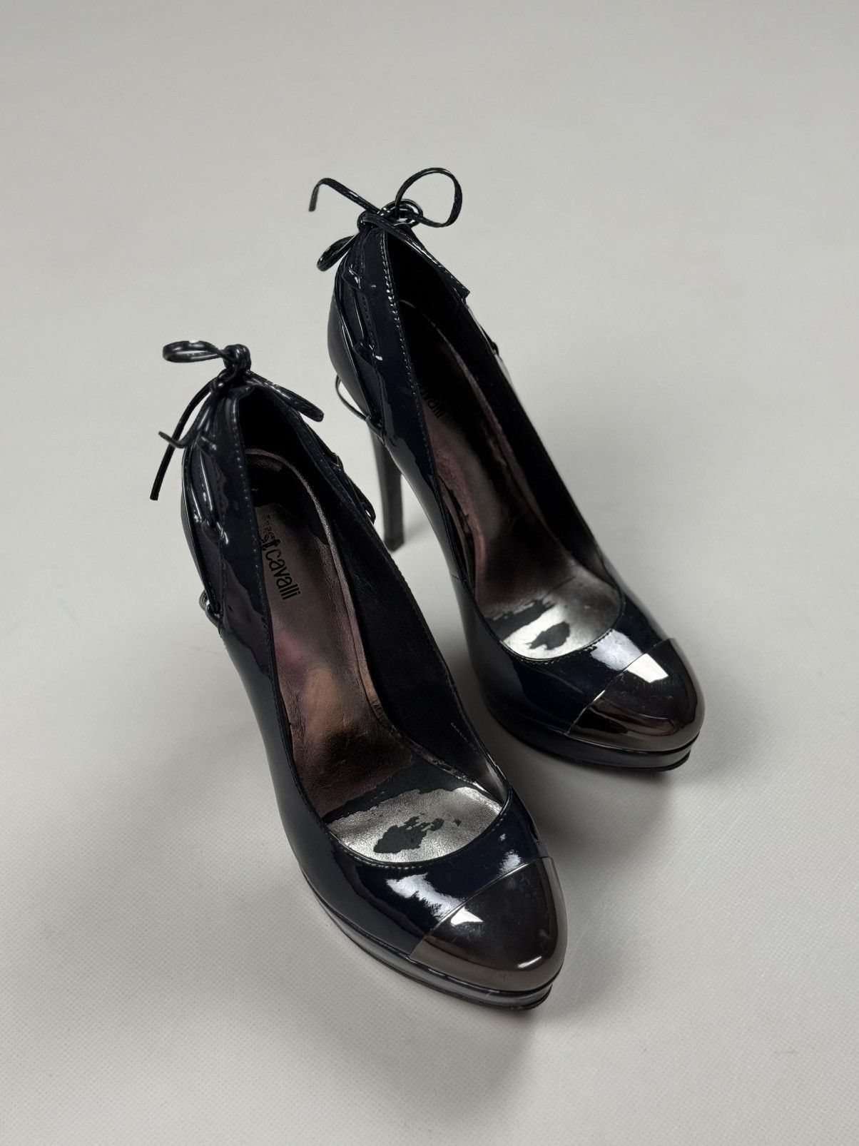 Just Cavalli Roberto Just Cavalli Ladies Pump Heels Patent Leather Size US 8 / IT 38 - 10 Thumbnail