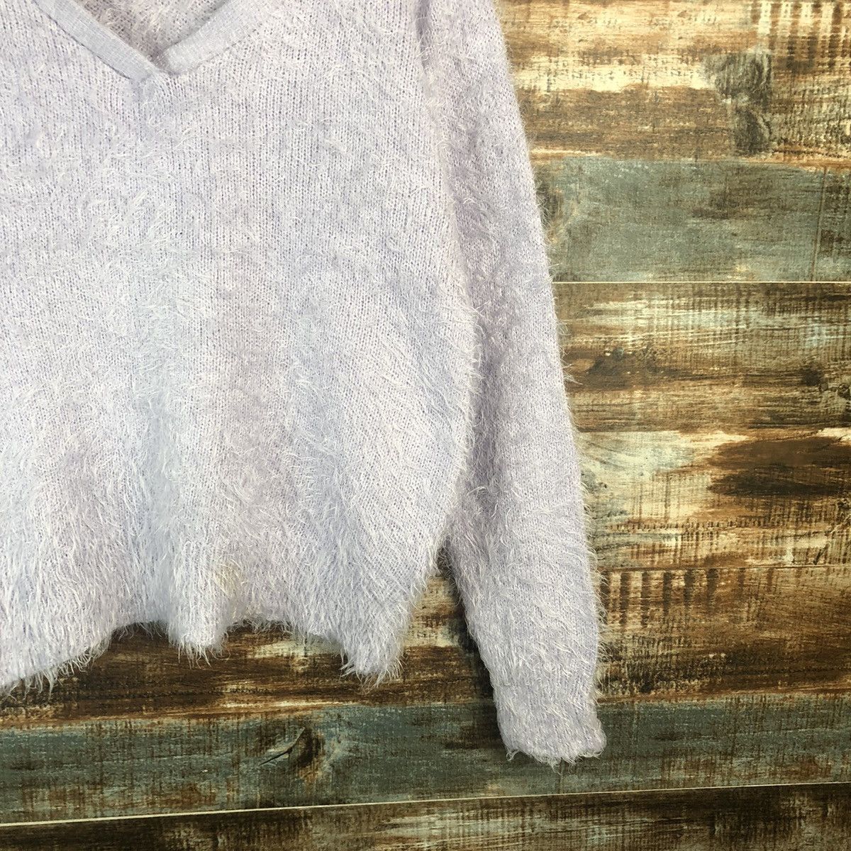 Homespun Knitwear × Japanese Brand Believe Purple shaggy fur mohair Knitwear #A1881 Size M / US 6-8 / IT 42-44 - 8 Thumbnail