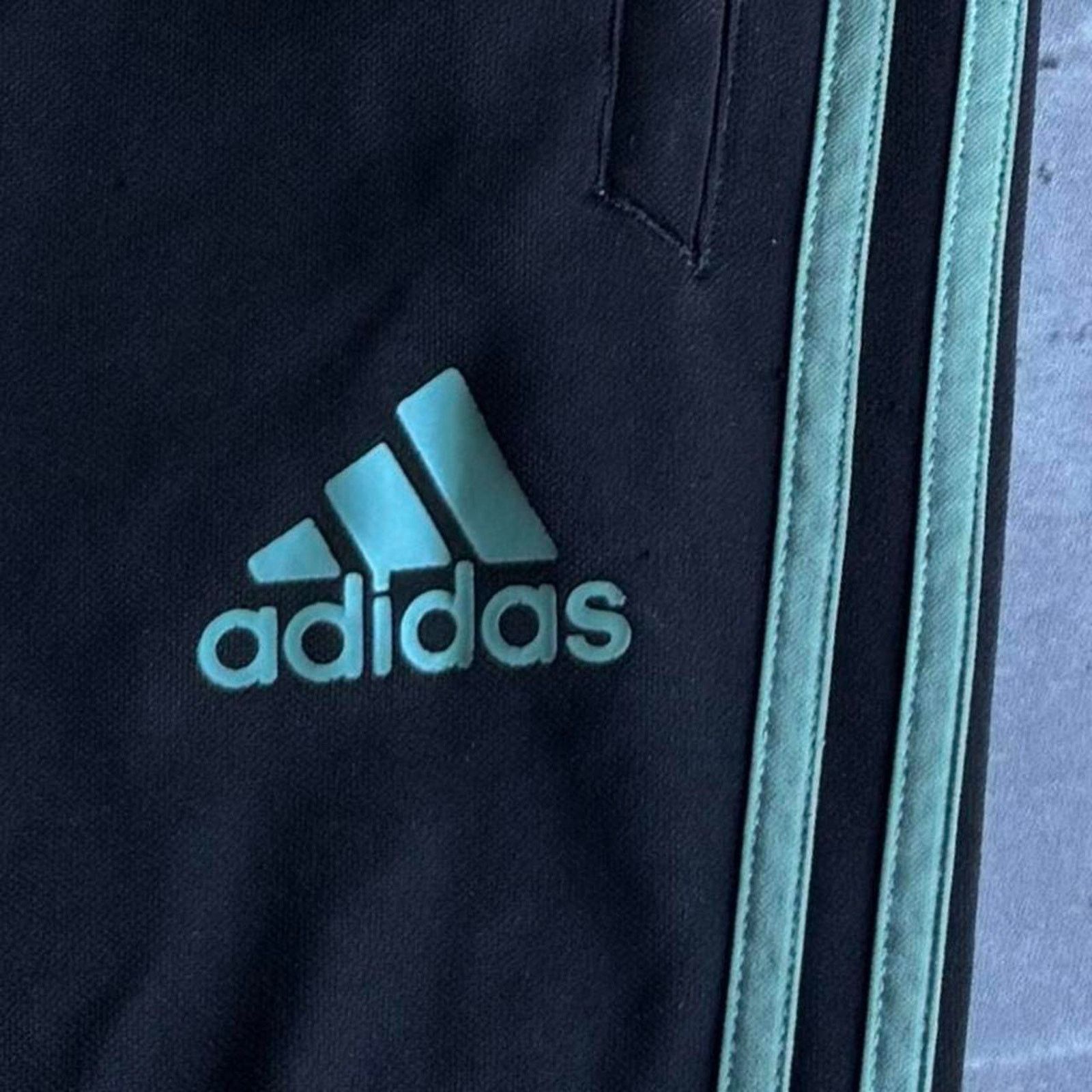 Adidas × Vintage Vintage Y2K Adidas Black & Green Opium Sweatpants Size US 33 - 3 Thumbnail