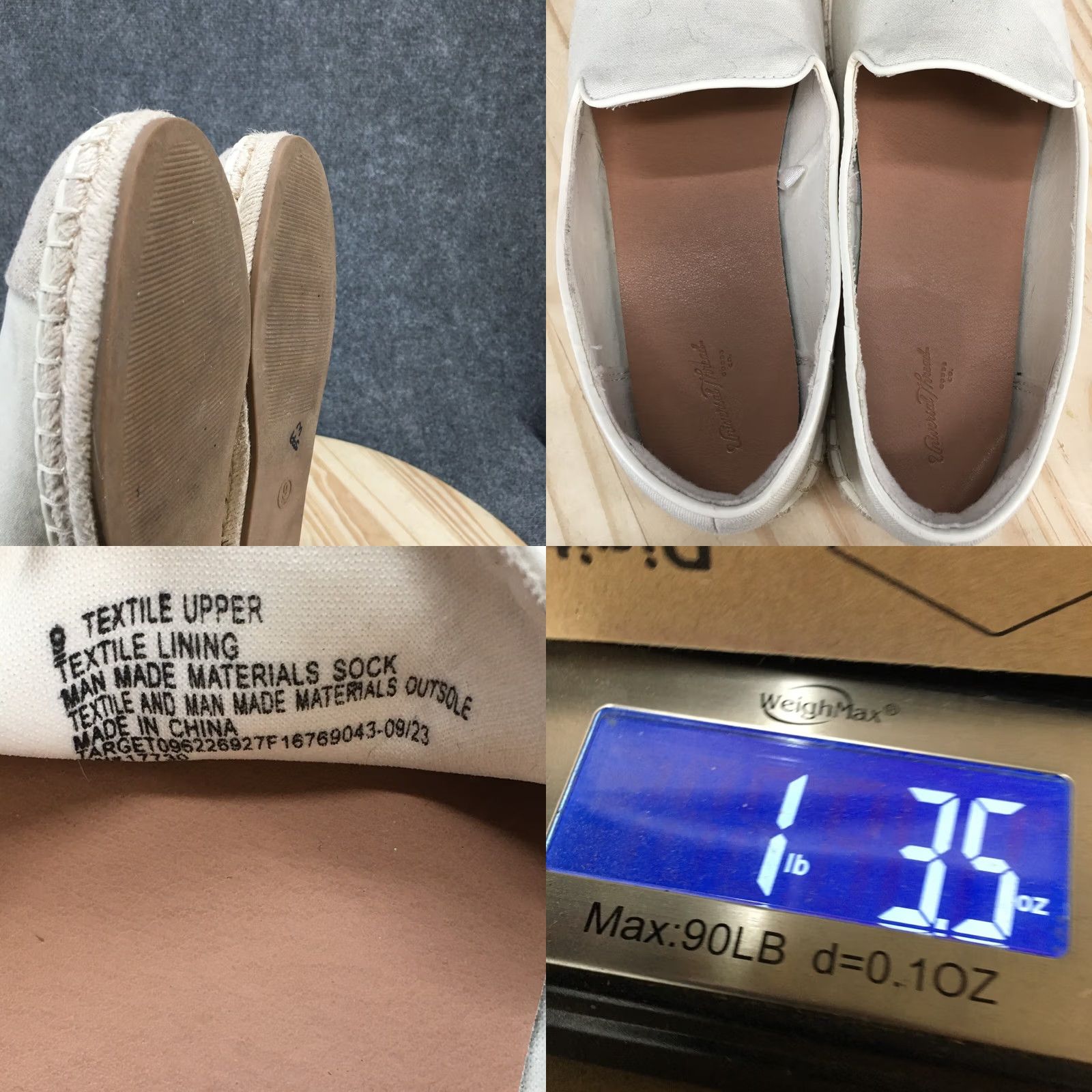 Vintage Universal Thread Skipper Espadrille Loafer Flats Beige Fabric Sandals Womens 9 Size US 7 / IT 37 - 9 Thumbnail