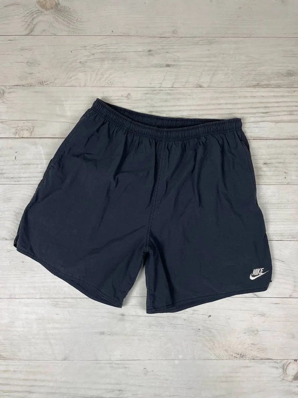 Nike Vintage Nike Big Swoosh Nylon Shorts 90s Drill Size US 34 / EU 50 - 2 Thumbnail