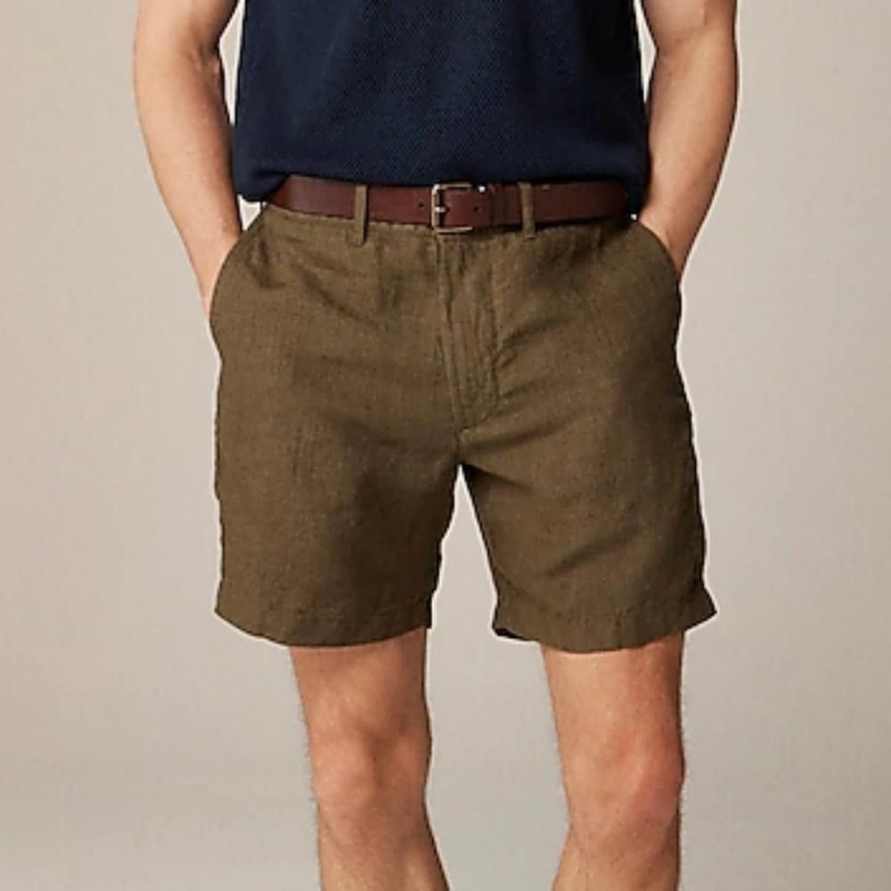 J.Crew J Crew 7" Linen Short Size US 31 - 10 Thumbnail