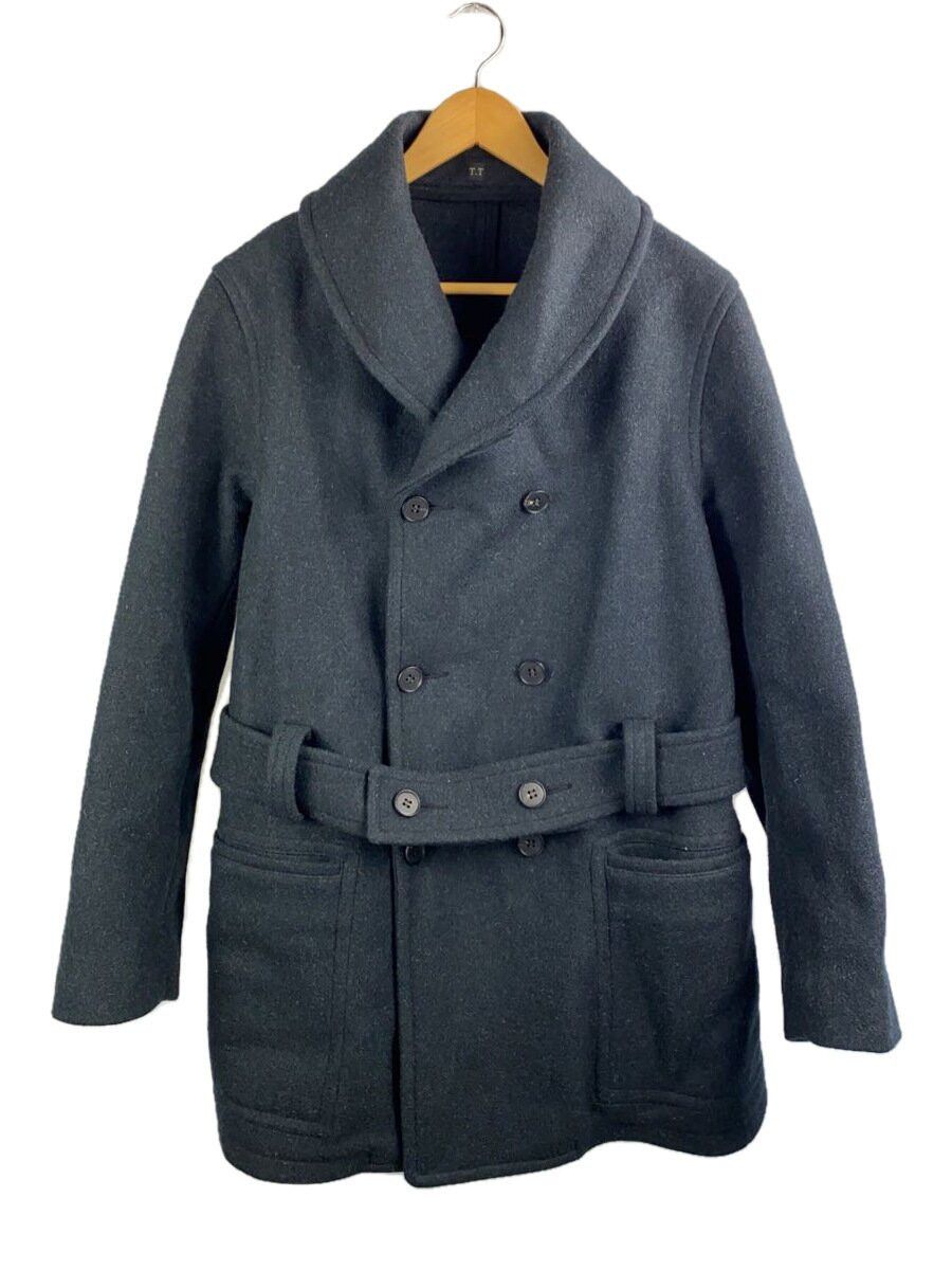 Taiga Takahashi Black Wool Mackinaw Coat Solid Color Size US S / EU 44-46 / 1 - 1 Thumbnail