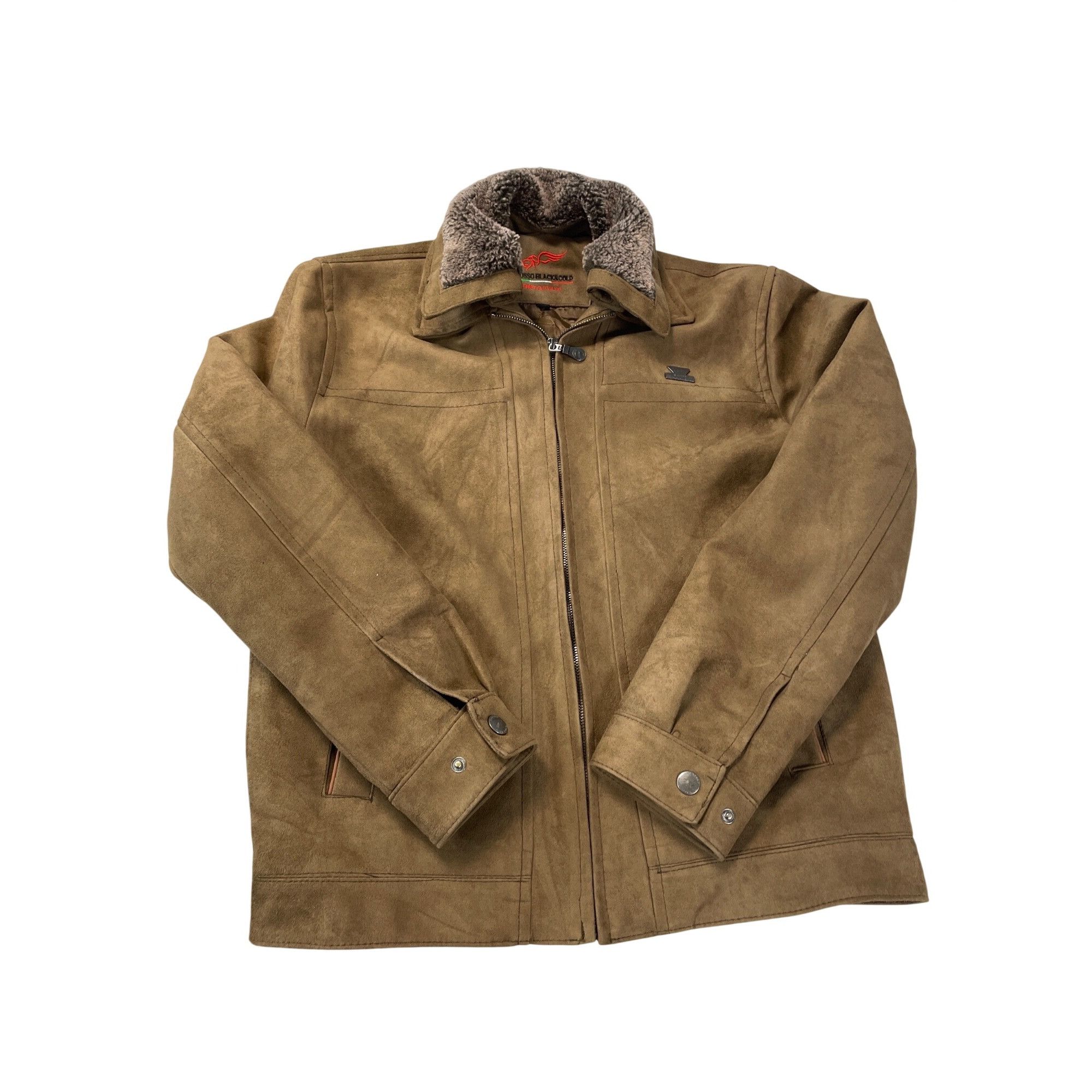 Other Rosso Black Gold Mens Brown suede Italian Boutique jacket/co Size US L / EU 52-54 / 3 - 21 Thumbnail