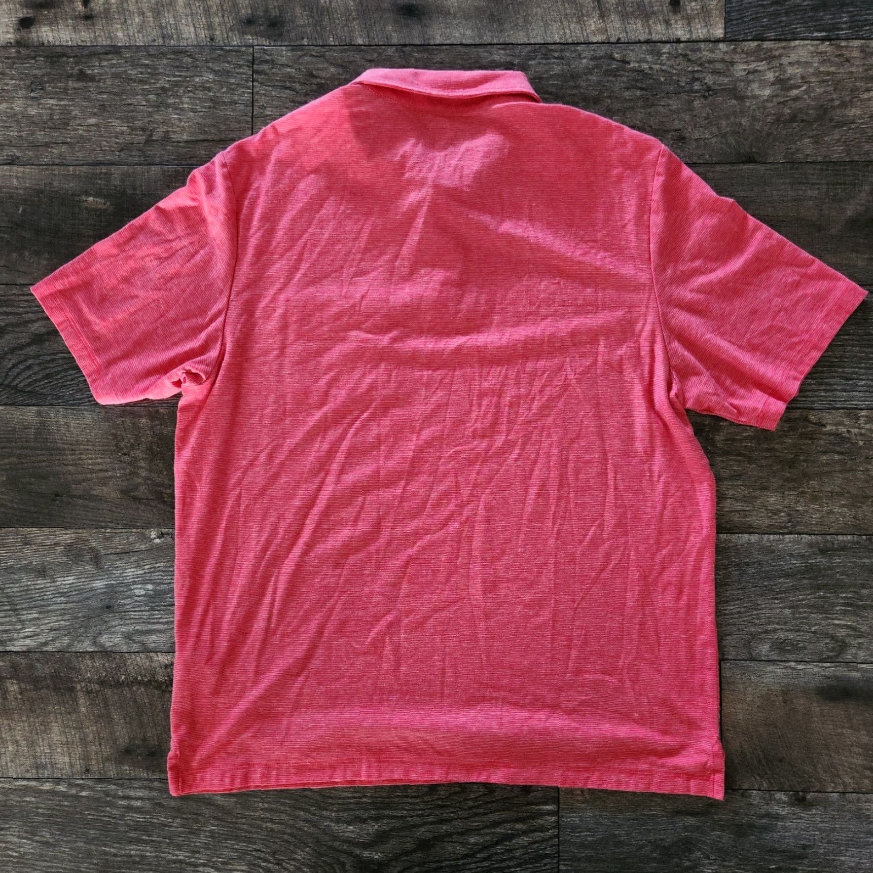 Vineyard Vines Vineyard Vines Edgartown Polo Shirt Mens Large Red Coral Stripe Golf Whale Size US L / EU 52-54 / 3 - 3 Thumbnail