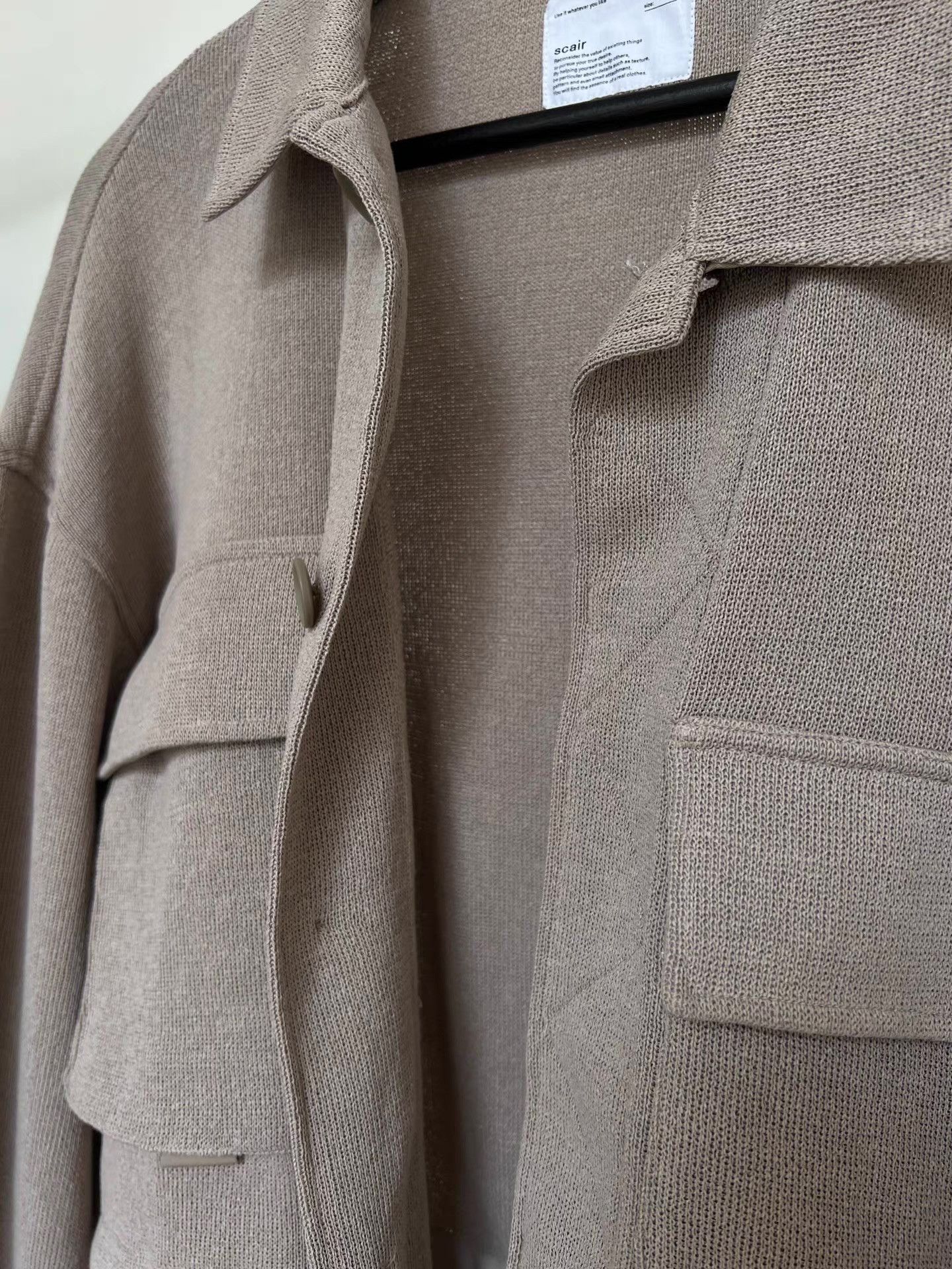Vintage Scair Vintage Textured Boxy Cropped Panel Jacket Q13 Size US M / EU 48-50 / 2 - 2 Thumbnail