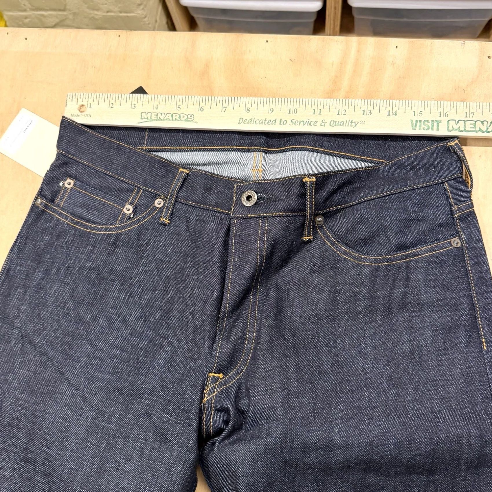 Japan Blue Japan Blue Jeans Mens Raw Selvedge Slim Tapered Denim Jeans Blue 32x35 New With Tags Size US 32 / EU 48 - 3 Thumbnail