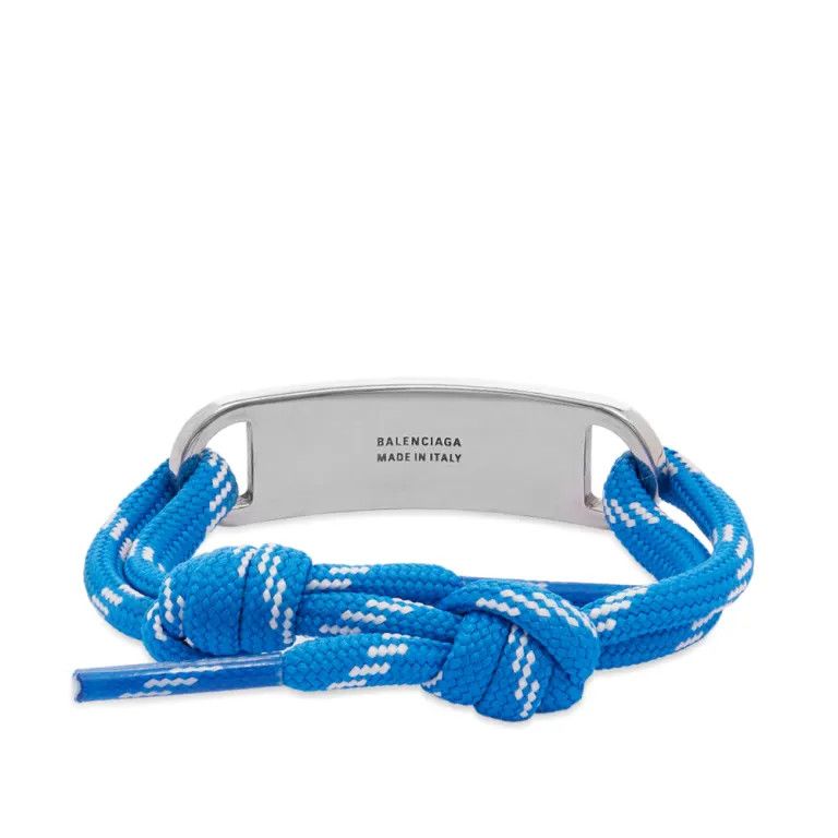 Balenciaga o1mt1gz1024 Size: OS / Plate Bracelet in Blue/White Size ONE SIZE - 2 Thumbnail