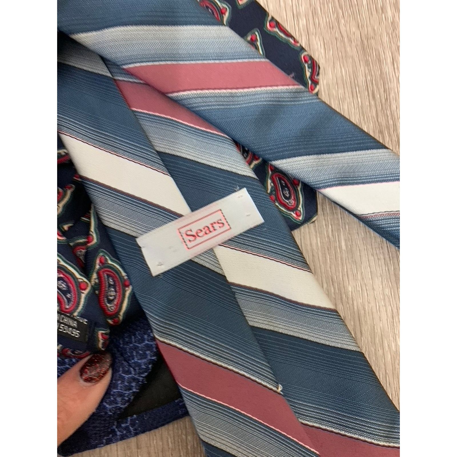 The Unbranded Brand Set of 4 Silk Men's Ties Set Geometric Patterns Multicolor Size ONE SIZE - 6 Thumbnail