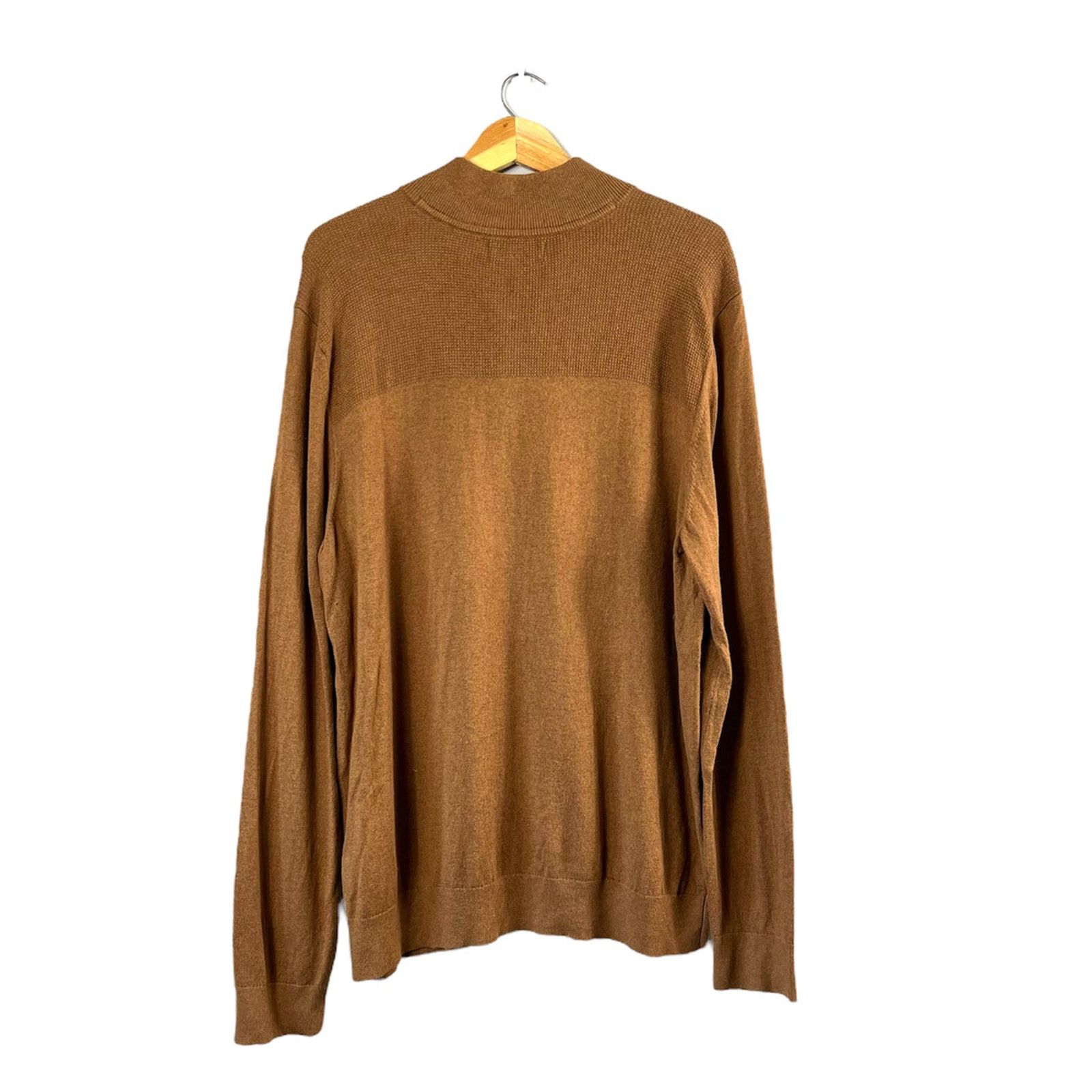 Banana Republic Men's Brown Luxe Yarn Banana Republic Sweater XL Size US XL / EU 56 / 4 - 2 Thumbnail