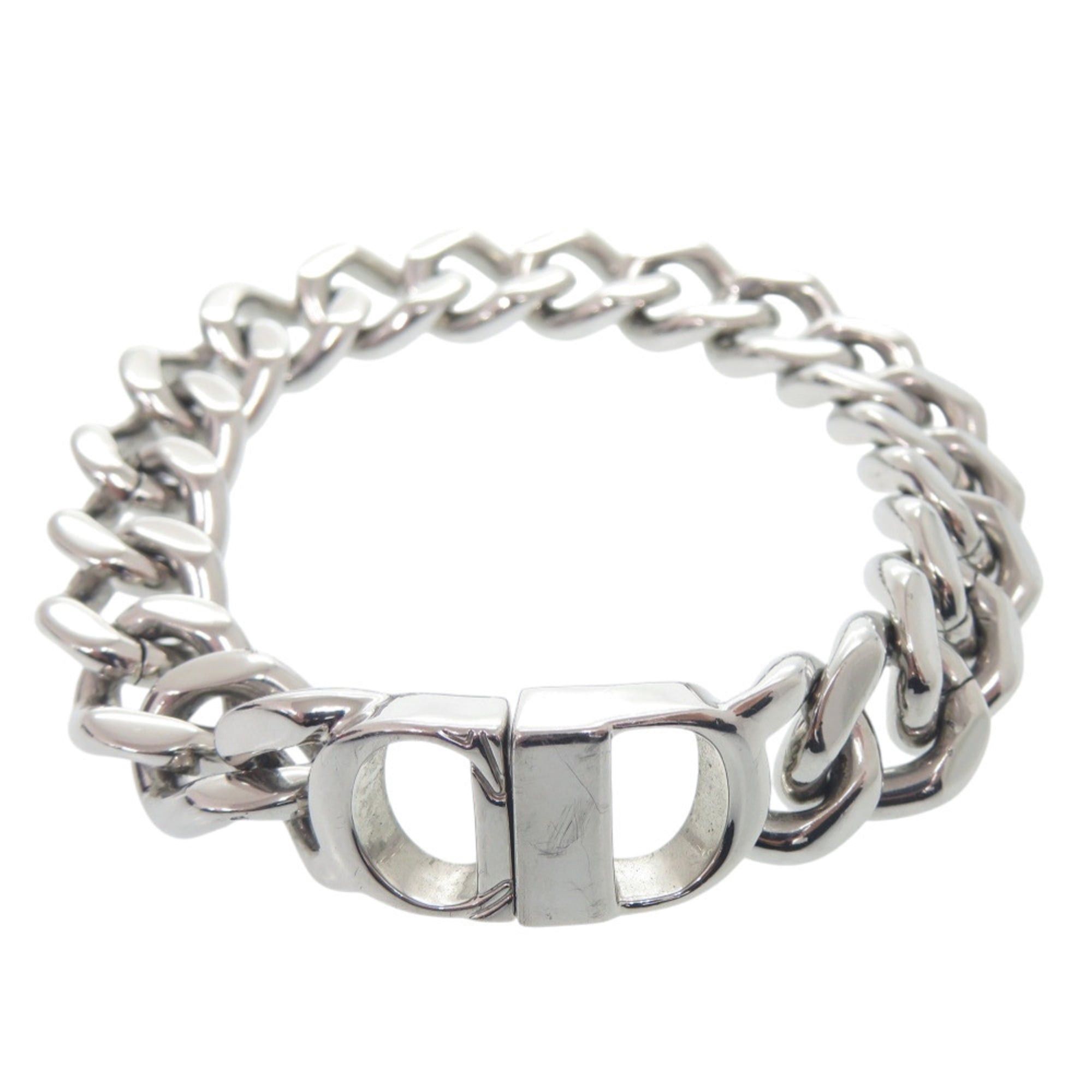 Dior Christian Dior Excellent condition Dior logo icon chain link bracelet, metal silver 0898 men's. Size ONE SIZE - 1 Thumbnail