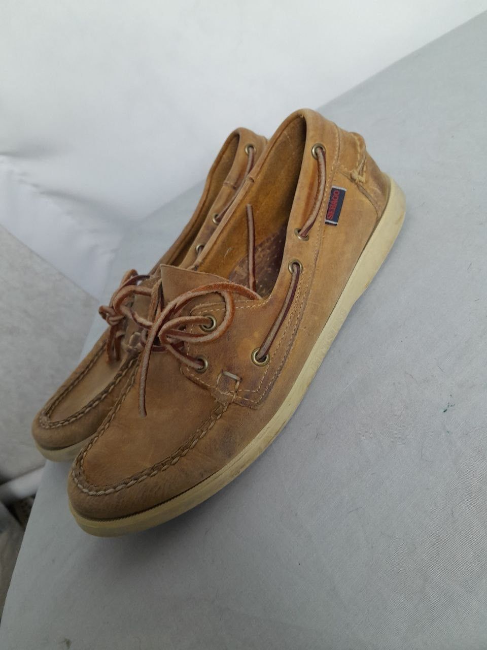 Sebago Sebago Classic Dan Brown Grained Leather Penny Loafers Size US 8 / EU 41 - 8 Thumbnail