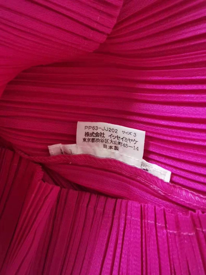 Issey Miyake issey miyake size:3 Pink short-sleeved shirt 2506-Nextarro Size XXS / US 00 / IT 34 - 4 Thumbnail