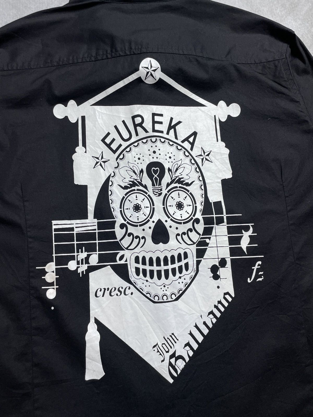 John Galliano SS 2006 John Galliano Eureka Skull Printed Shirt Size US M / EU 48-50 / 2 - 12 Thumbnail