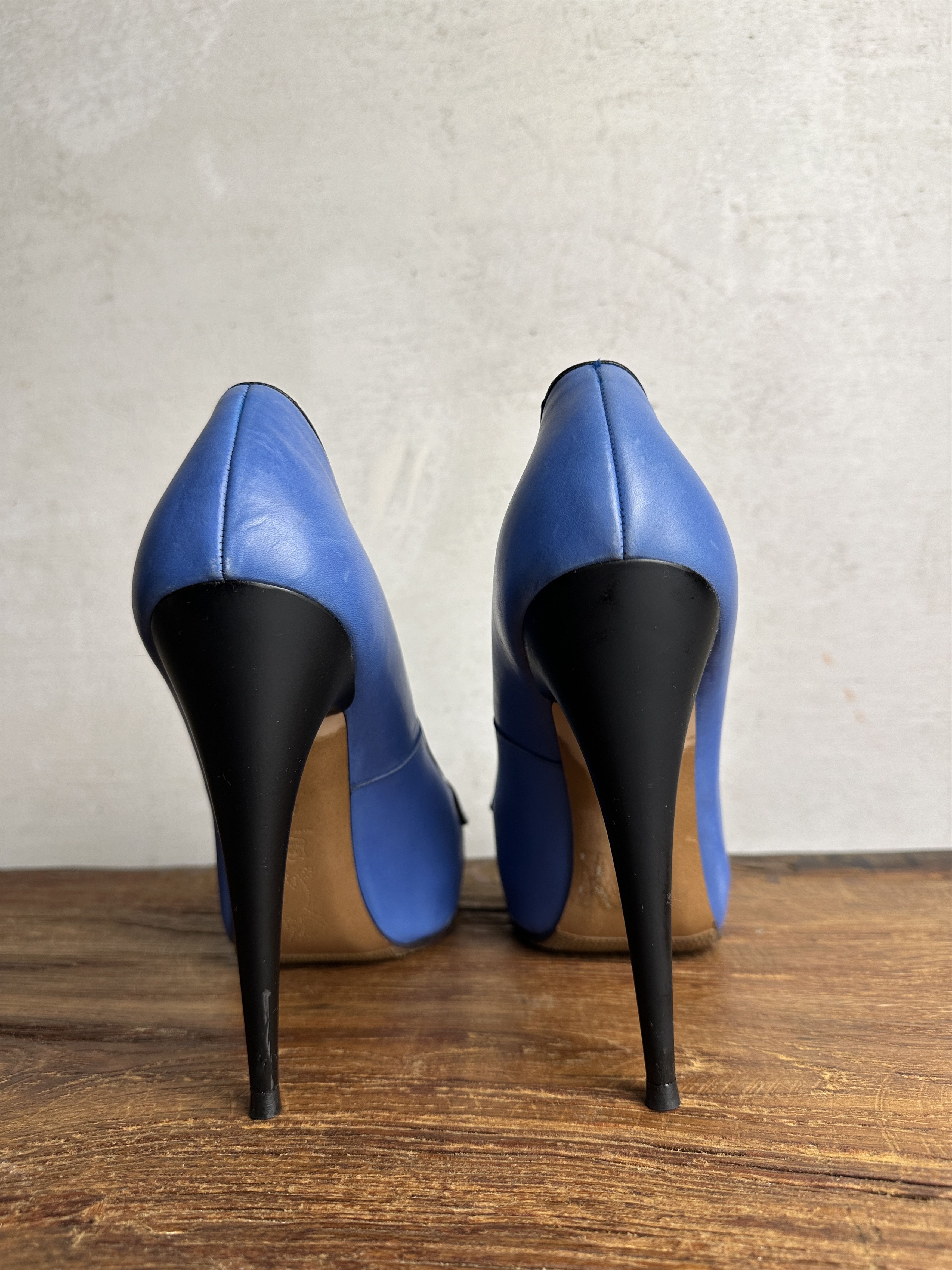 Marni Marni Blue Leather Platform Loafer Pumps Size US 10 / IT 40 - 6 Thumbnail