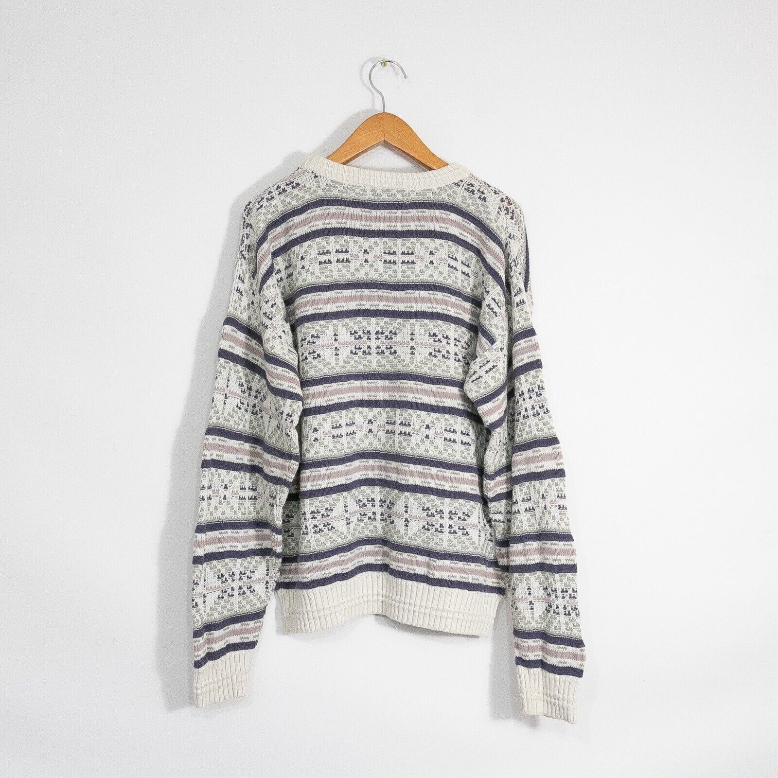 Jantzen × Vintage Vintage Jantzen Striped Abstract Pattern Sweater Mens Large Size US L / EU 52-54 / 3 - 7 Thumbnail