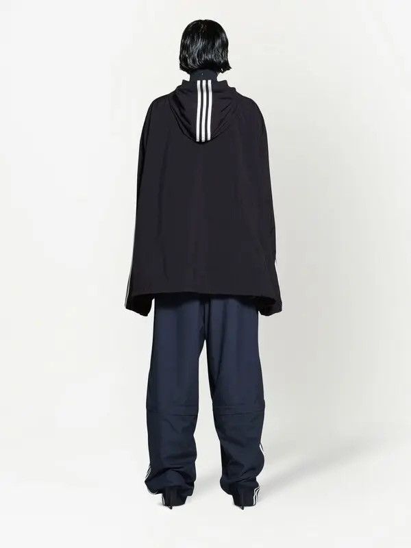 Balenciaga x Adidas Nylon Oversized Hooded Windbreaker Jacket Size US S / EU 44-46 / 1 - 4 Thumbnail