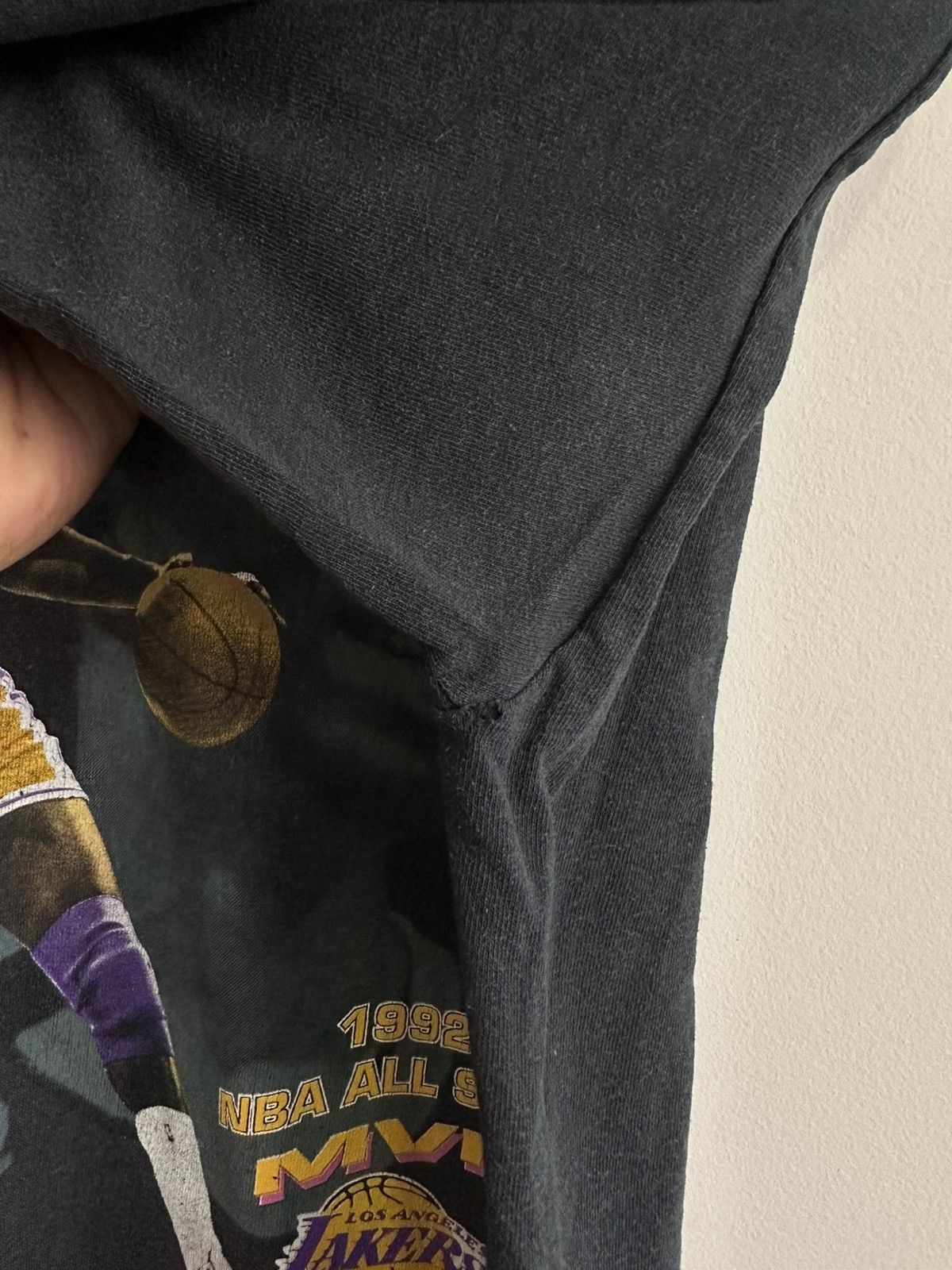 NBA × Rap Tees × Vintage Vintage 90’s Magic Johnson MVP NBA ALL STAR USA RARE Size US L / EU 52-54 / 3 - 5 Thumbnail