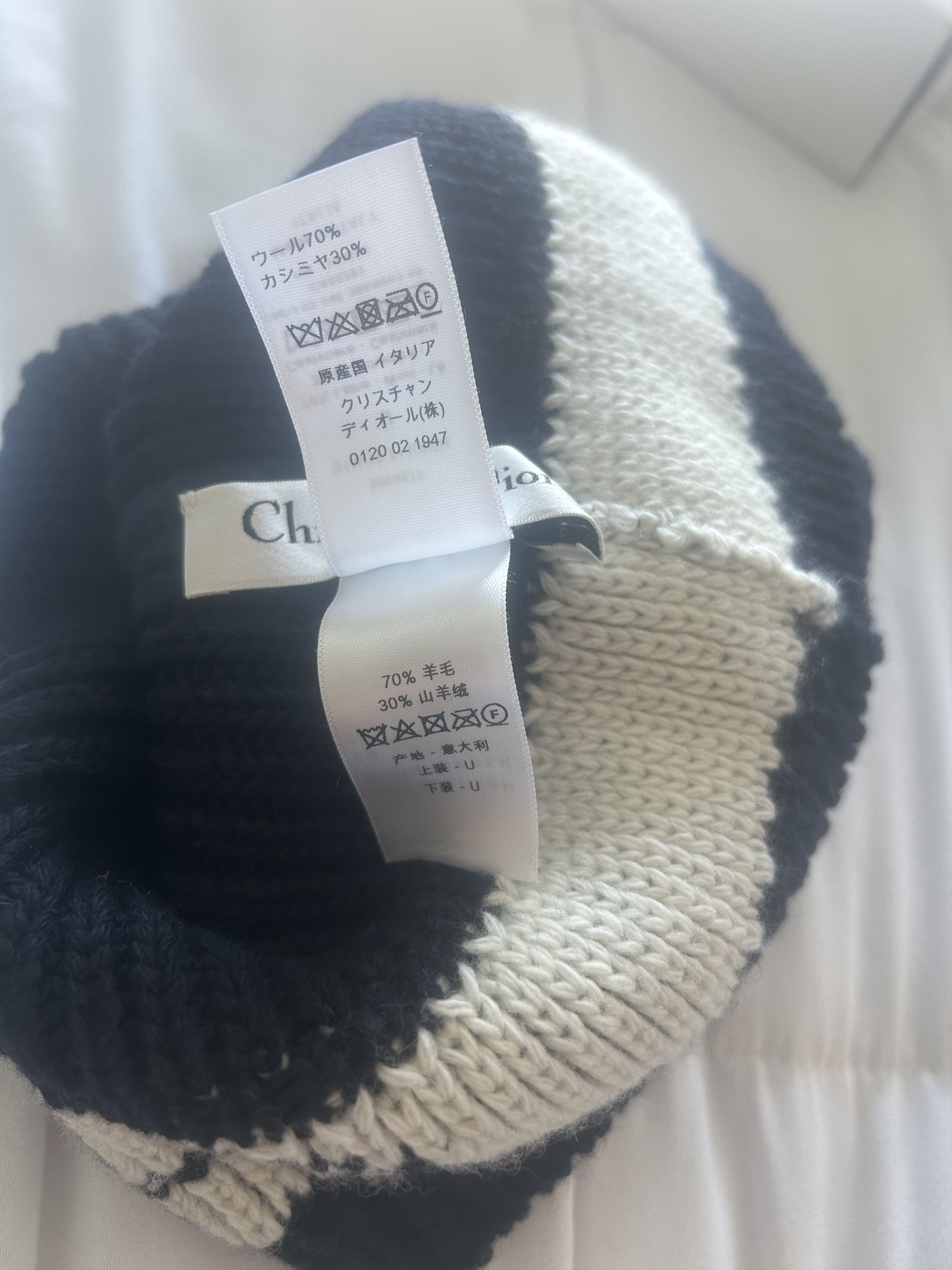 Dior Christian Dior Wool and Cashmere Unisex Beanie Size ONE SIZE - 5 Thumbnail