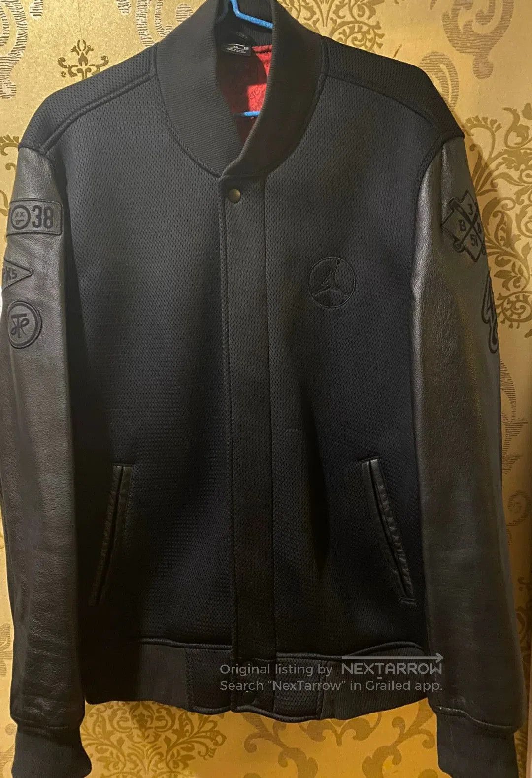 Jordan Brand nike air jordan anniversary black baseball jacket. Size US XL / EU 56 / 4 - 1 Thumbnail