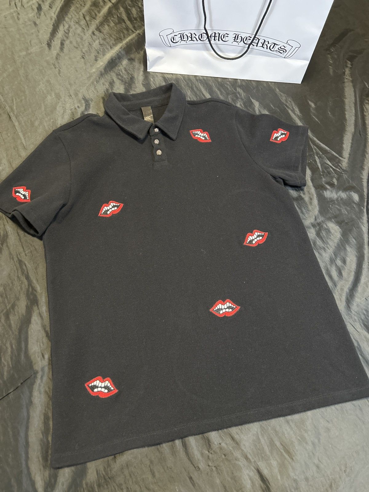 Chrome Hearts Chrome Hearts x Matty Boy Chomper Black Polo Shirt Size US L / EU 52-54 / 3 - 1 Thumbnail