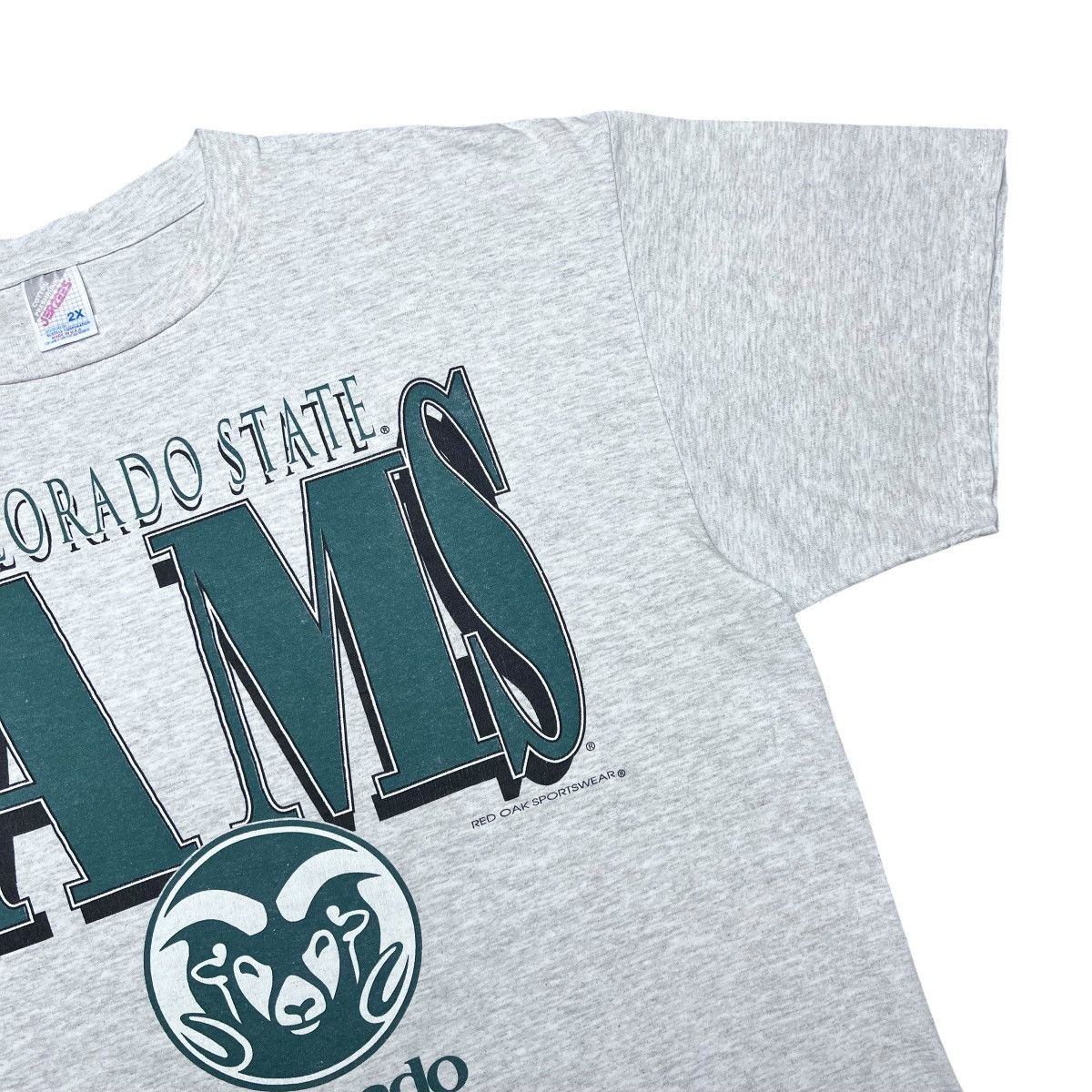 NCAA Vtg 1990s NCAA Colorado State Rams Spell Out 3D Logo T-Shirt Size US XXL / EU 58 / 5 - 7 Thumbnail
