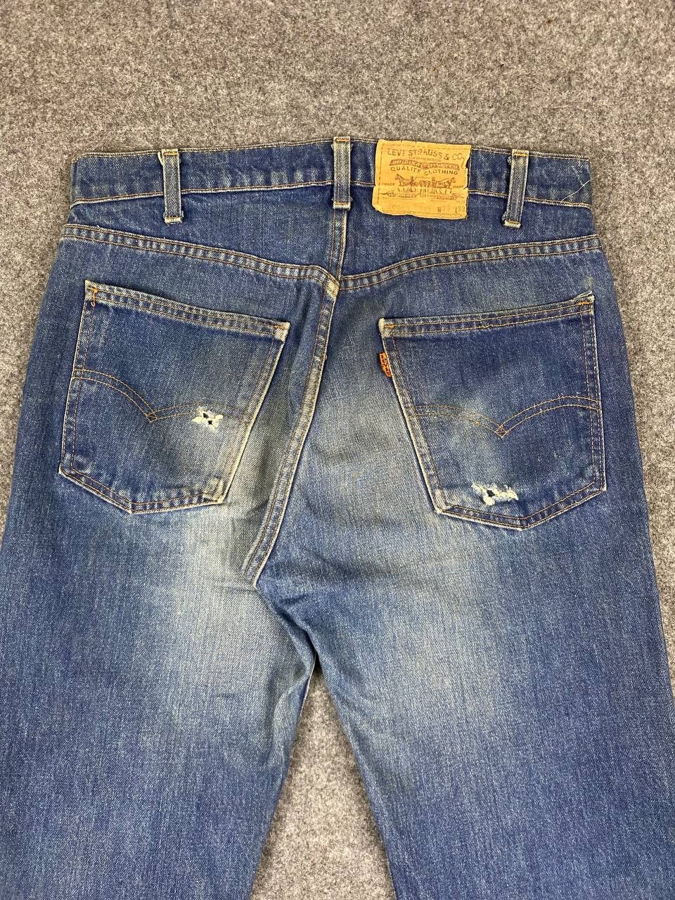 Levi's vintage levis 505 orange tab denim nice design Size US 33 - 2 Thumbnail