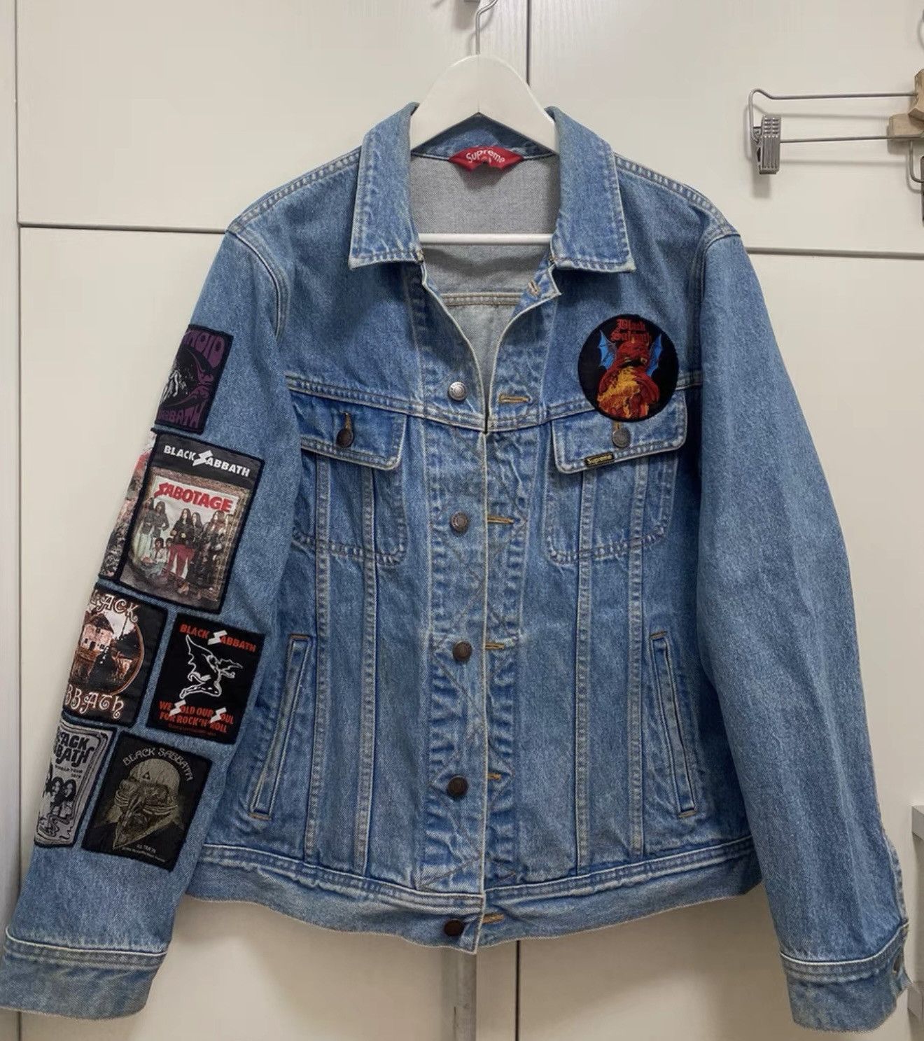 Supreme Supreme black sabbath denim Trucker custom patches Jacket Size US M / EU 48-50 / 2 - 2 Thumbnail