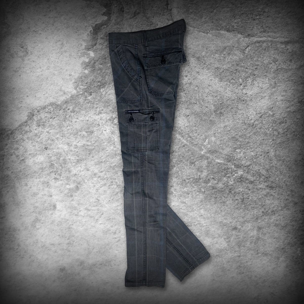 Hysteric Glamour Hysteric Glamour Grey Plaid Utility Slim Pants Size US 26 / EU 42 - 8 Thumbnail