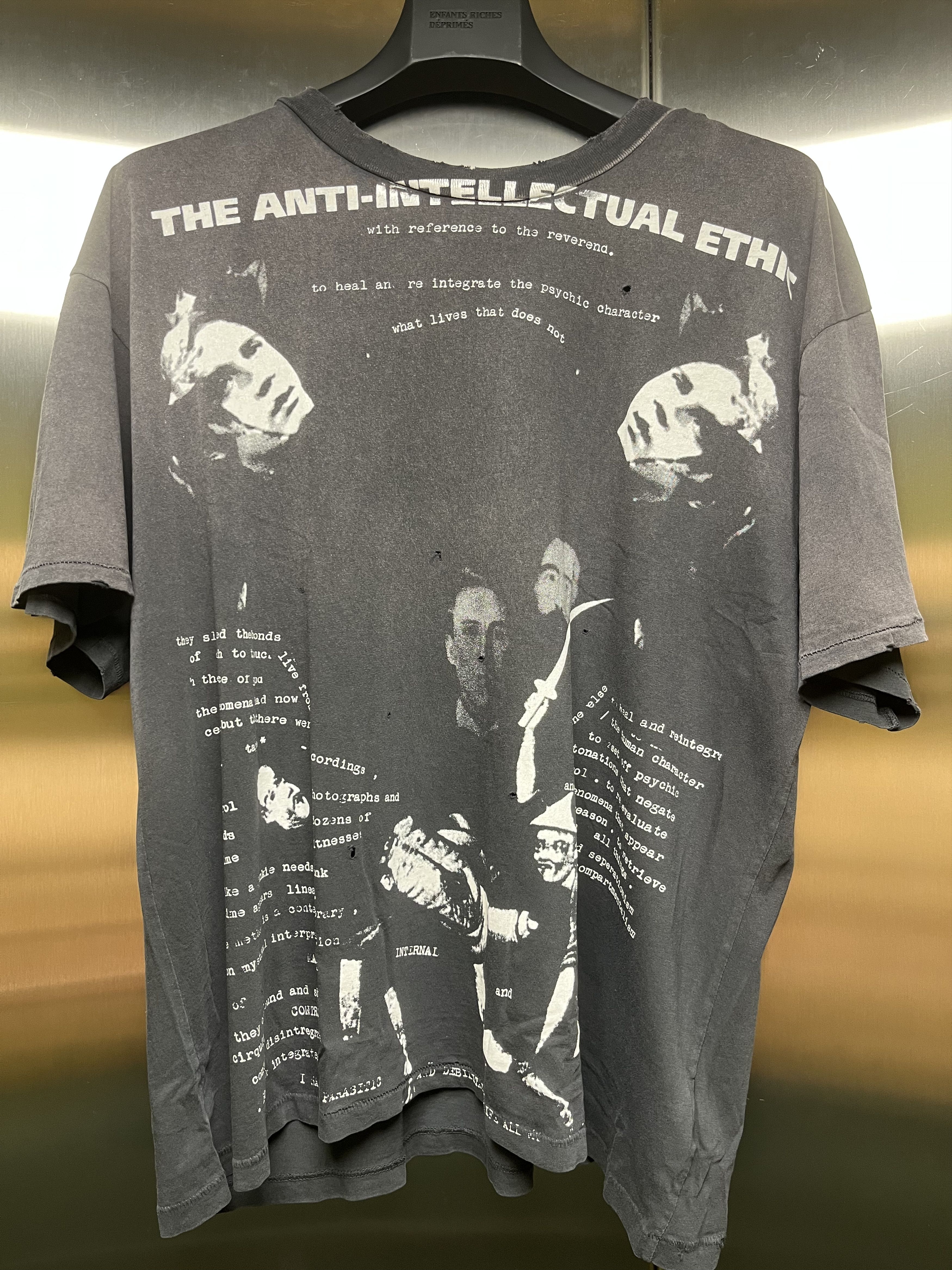 Enfants Riches Deprimes ANTI-INTELLECTUAL ETHIC T-SHIRT Size US L / EU 52-54 / 3 - 5 Thumbnail