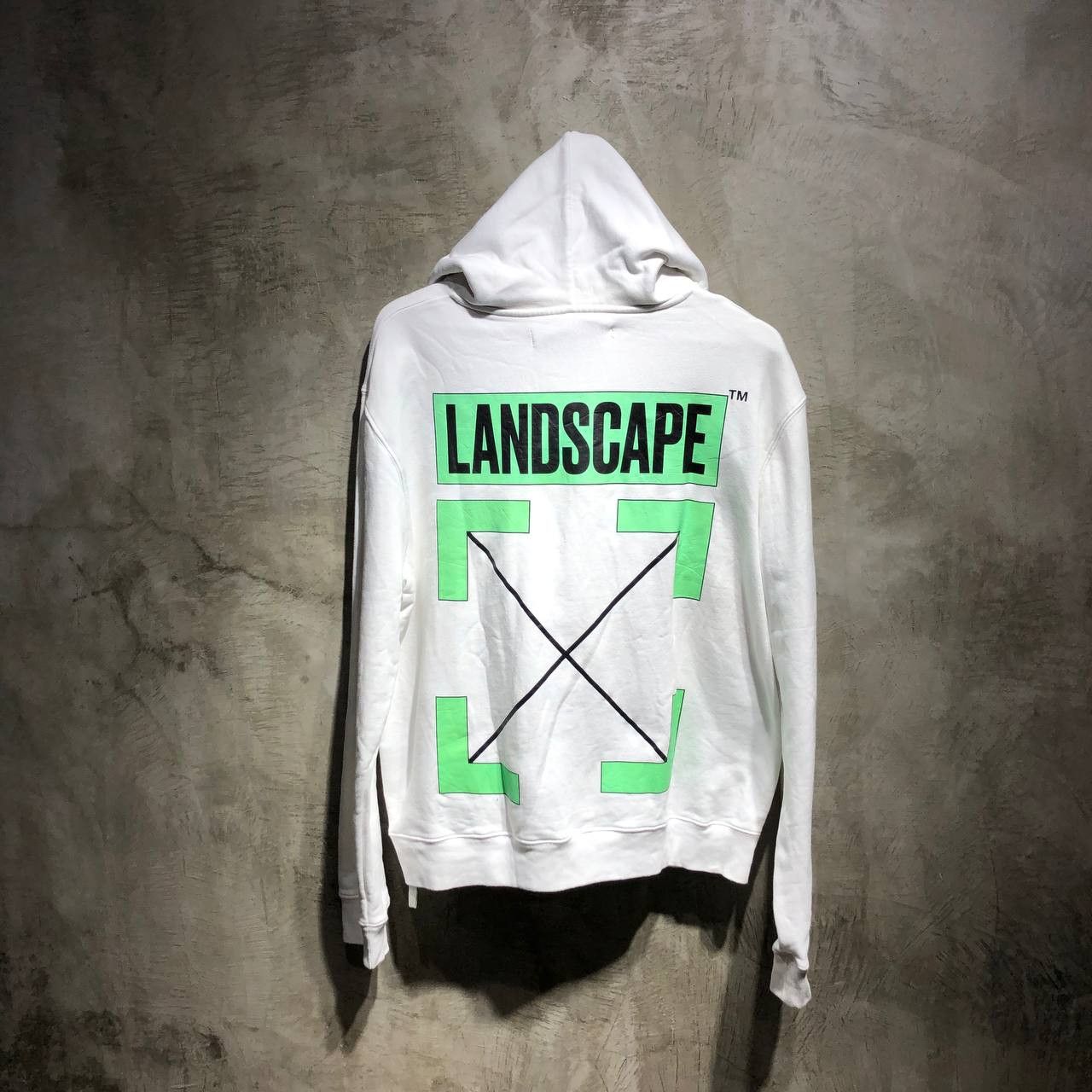 Off White Off white Hankyu Tokyo Spcial Edtion landscape arrows hoodie Grailed