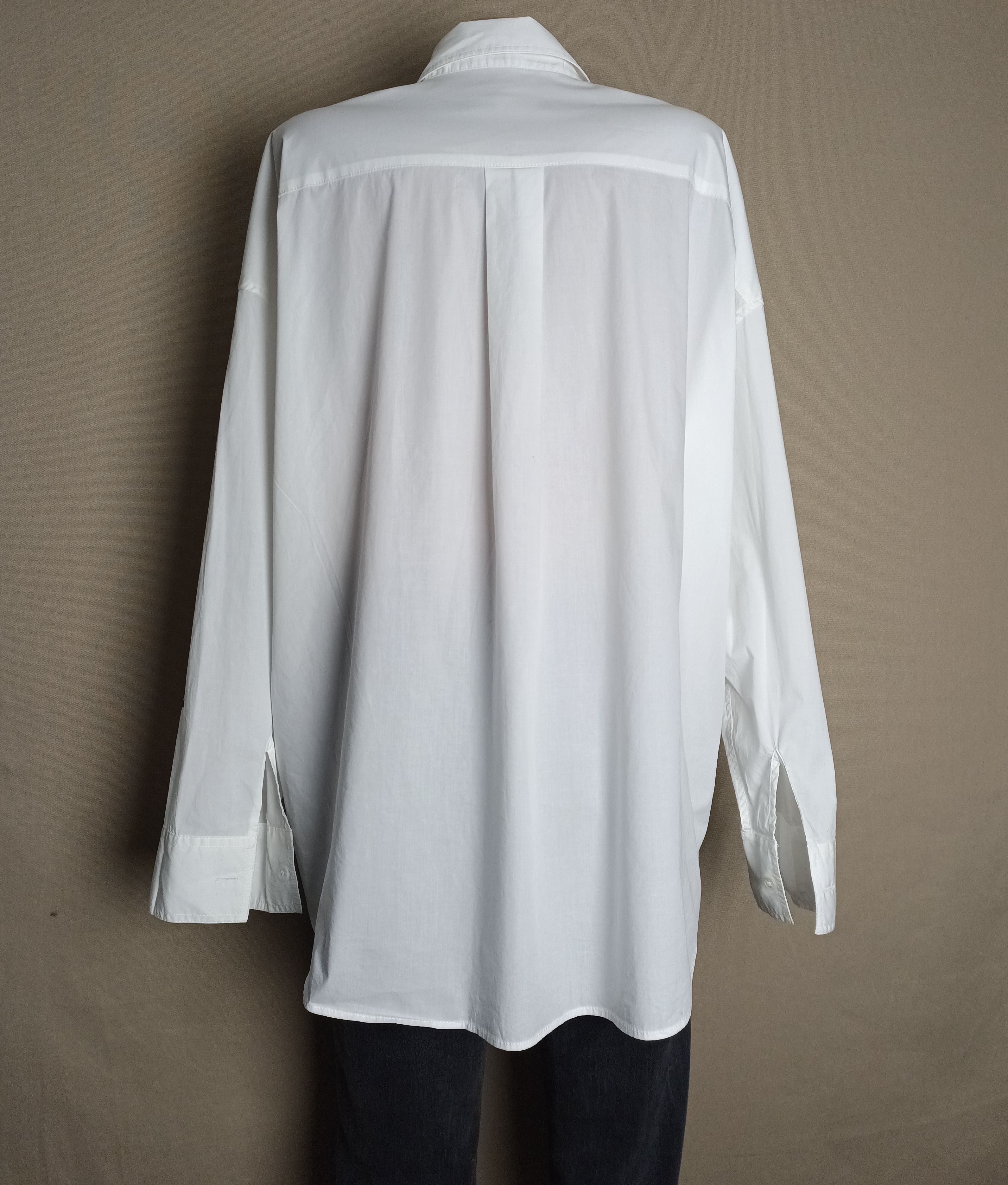 Love Moschino Love Moschino Cotton White Logo Print Blouse Shirt US8 EU40 Size M / US 6-8 / IT 42-44 - 6 Thumbnail