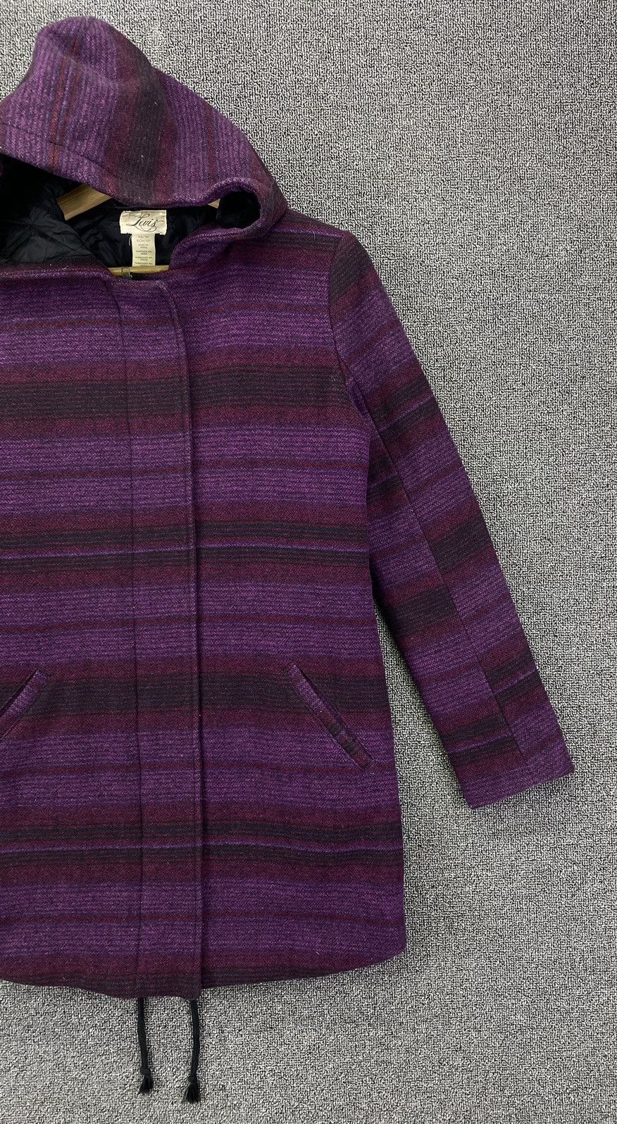 Levi's Vintage Levis Hoodie Shadow Plaids Wool Jacket Size XS / US 0-2 / IT 36-38 - 4 Thumbnail