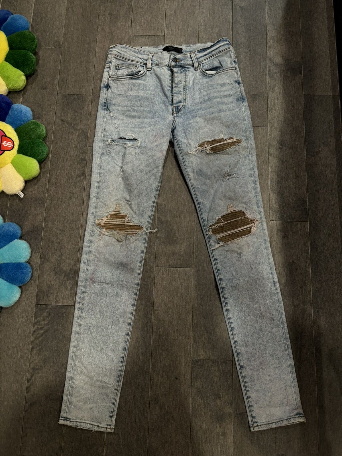 Amiri Amiri MX1 Blue tan patches size 33 Size US 33 - 1 Thumbnail