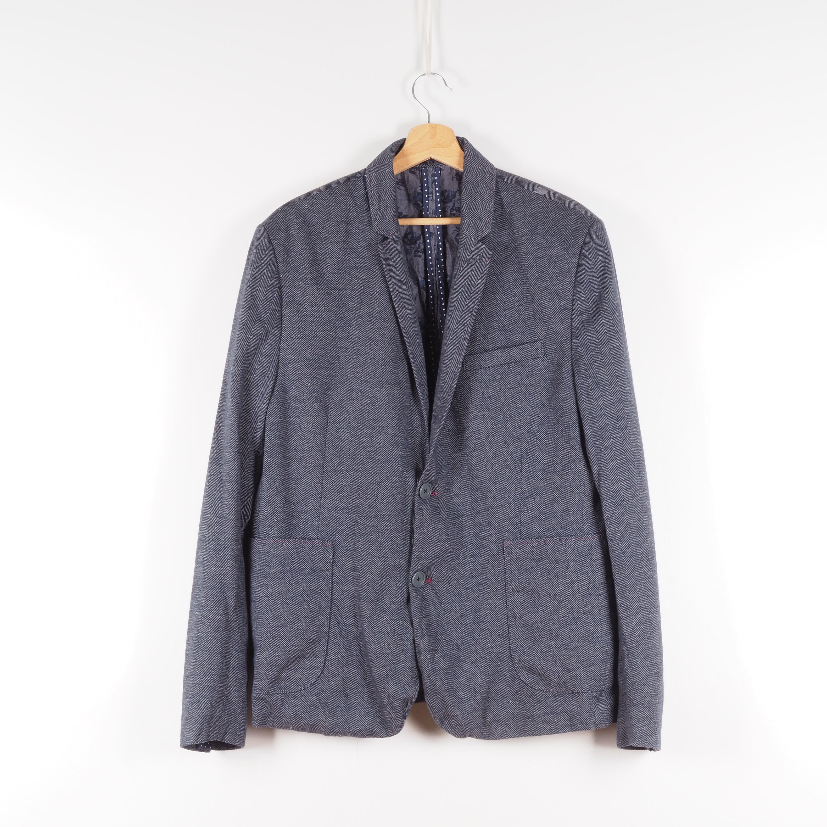 Ted Baker Men's Charcoal Blue Soft Sport Coat Blazer Jacket
