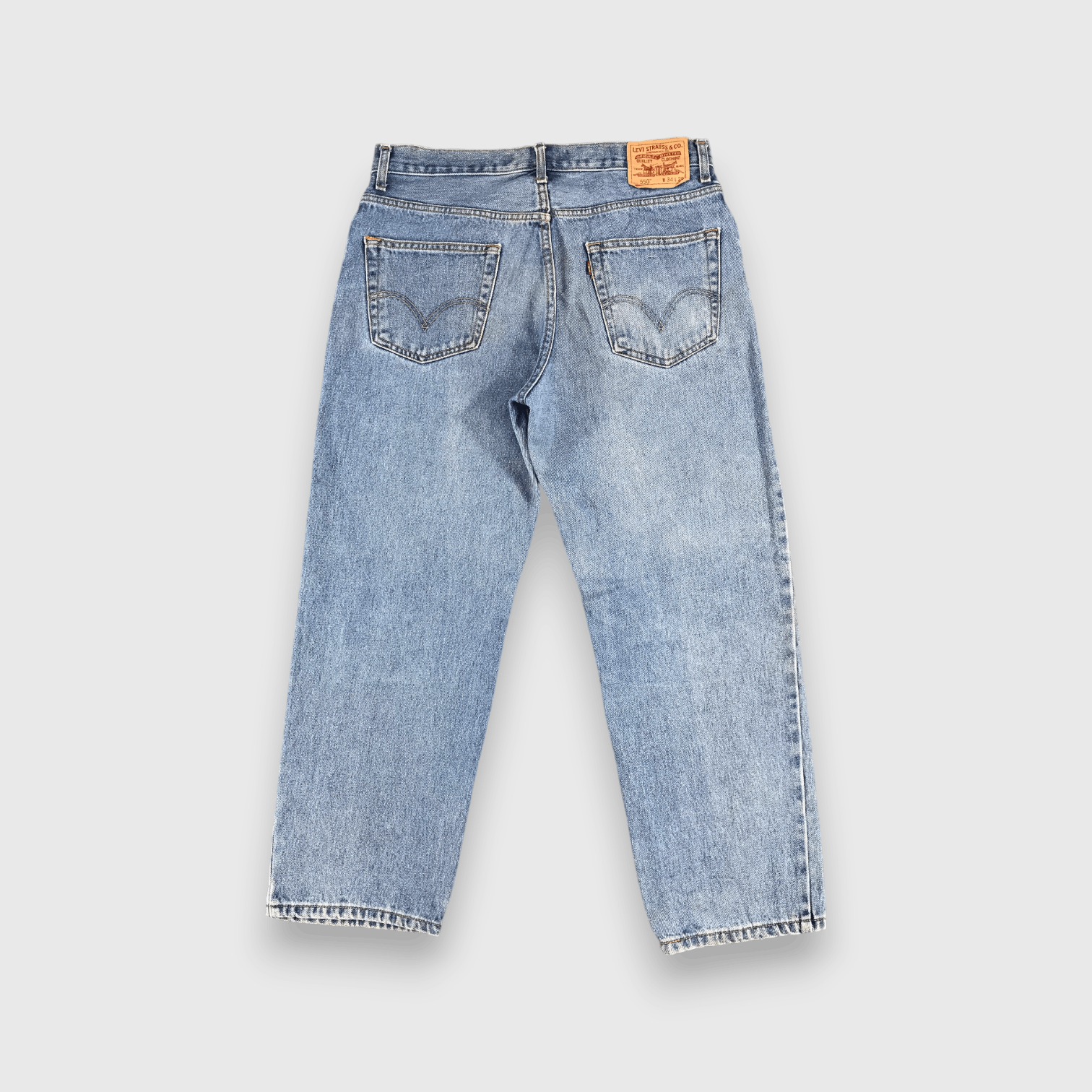 Levi's Rusty Vintage Levis Jeans Lot 550 Faded Blue Denim-J1001 Size US 36 / EU 52 - 2 Thumbnail