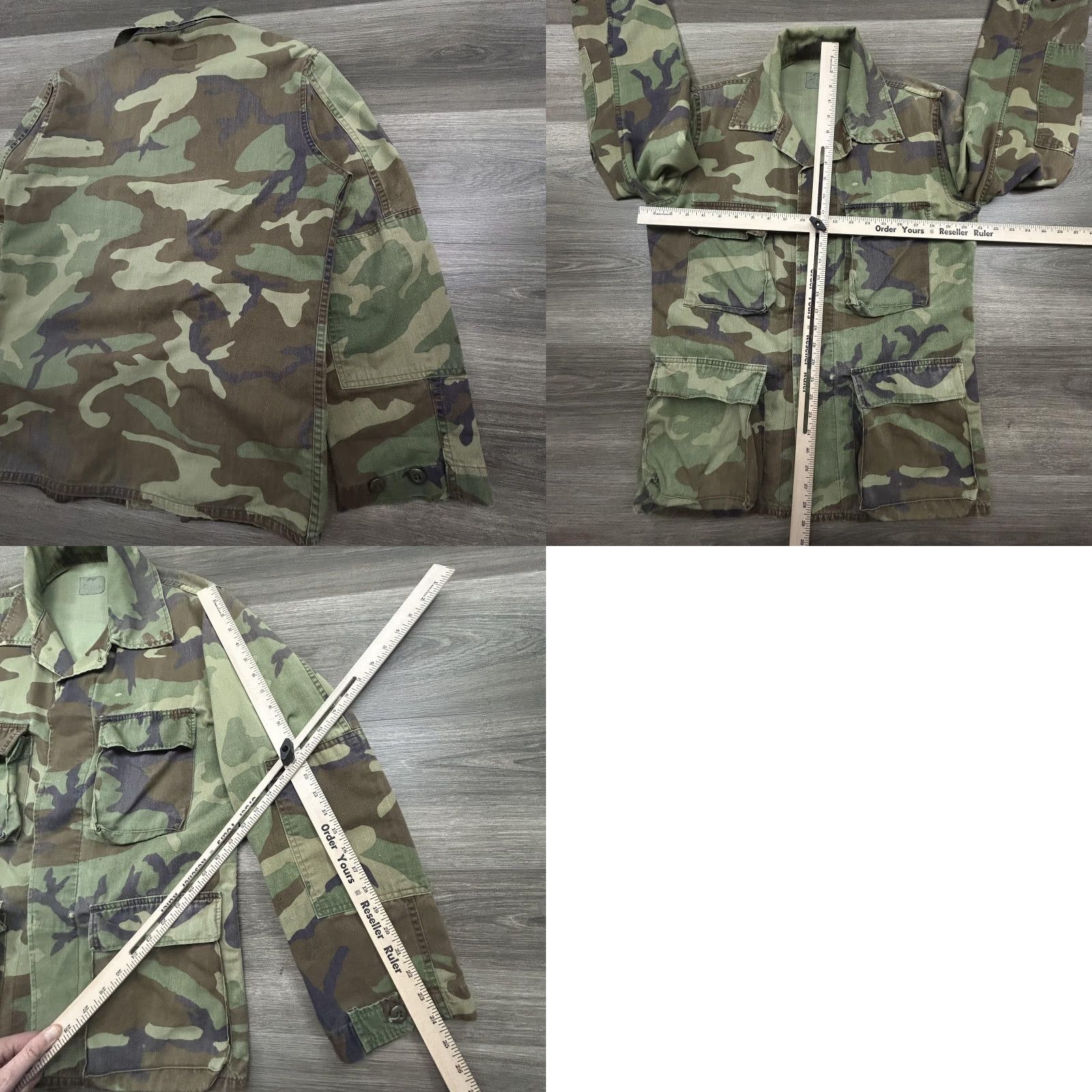 Vintage VINTAGE U.S. Military Jacket Mens M Green Woodland Camouflage Field Jacket Size US M / EU 48-50 / 2 - 8 Thumbnail