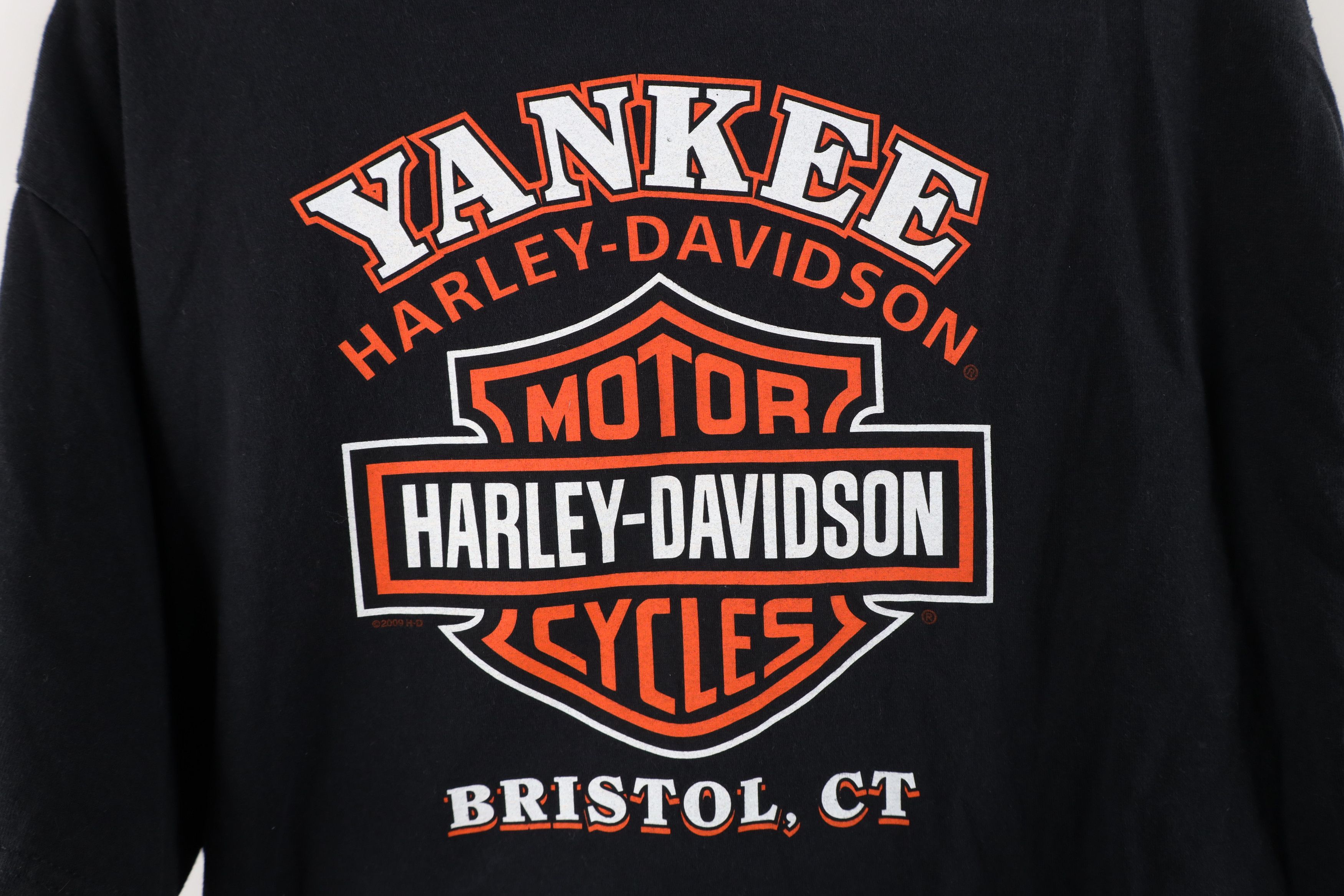 Harley Davidson × Vintage Vintage Y2K Harley Davidson Spell Out Big Logo T-Shirt Black Size US L / EU 52-54 / 3 - 12 Thumbnail