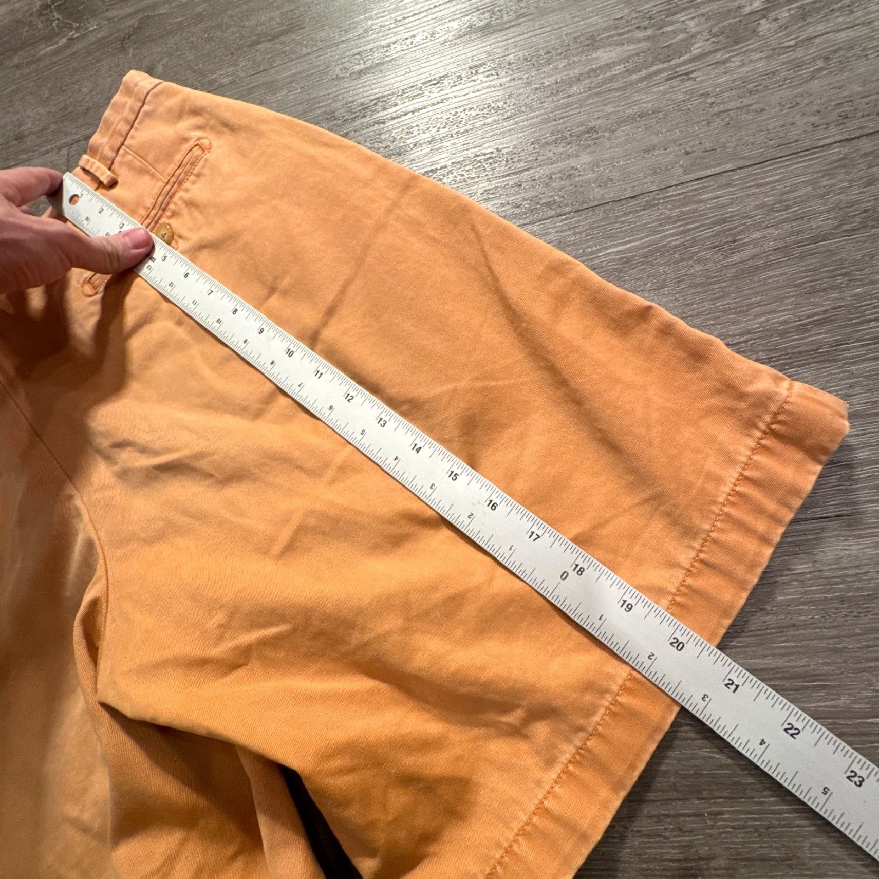 Peter Millar Peter Millar Shorts Mens 34 Orange Chino Casual Pima Cotton Vintage 9" Adult Size US 34 / EU 50 - 7 Thumbnail