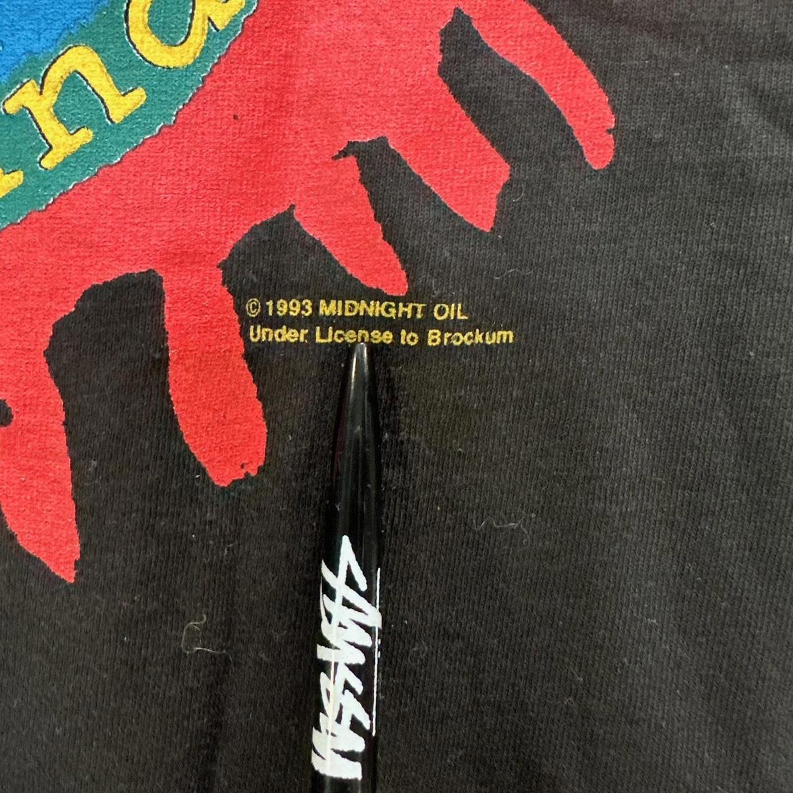 Band Tees 1993 Midnight Oil Tour Tee Size US L / EU 52-54 / 3 - 7 Thumbnail