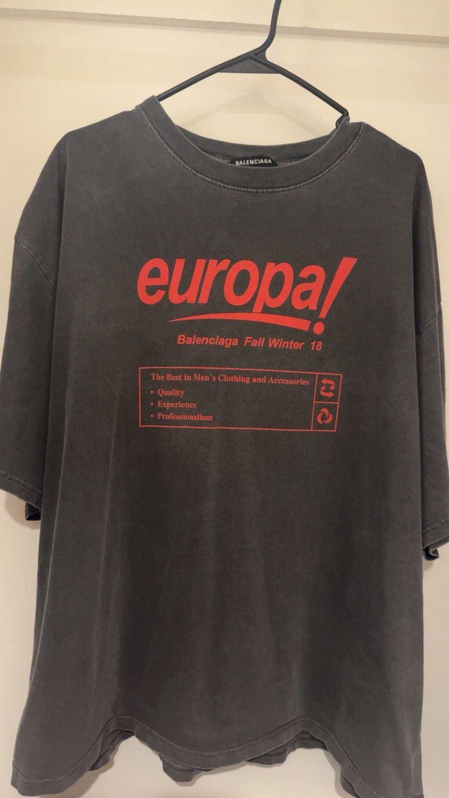 Balenciaga Europa fall winter 18 t shirt | Grailed