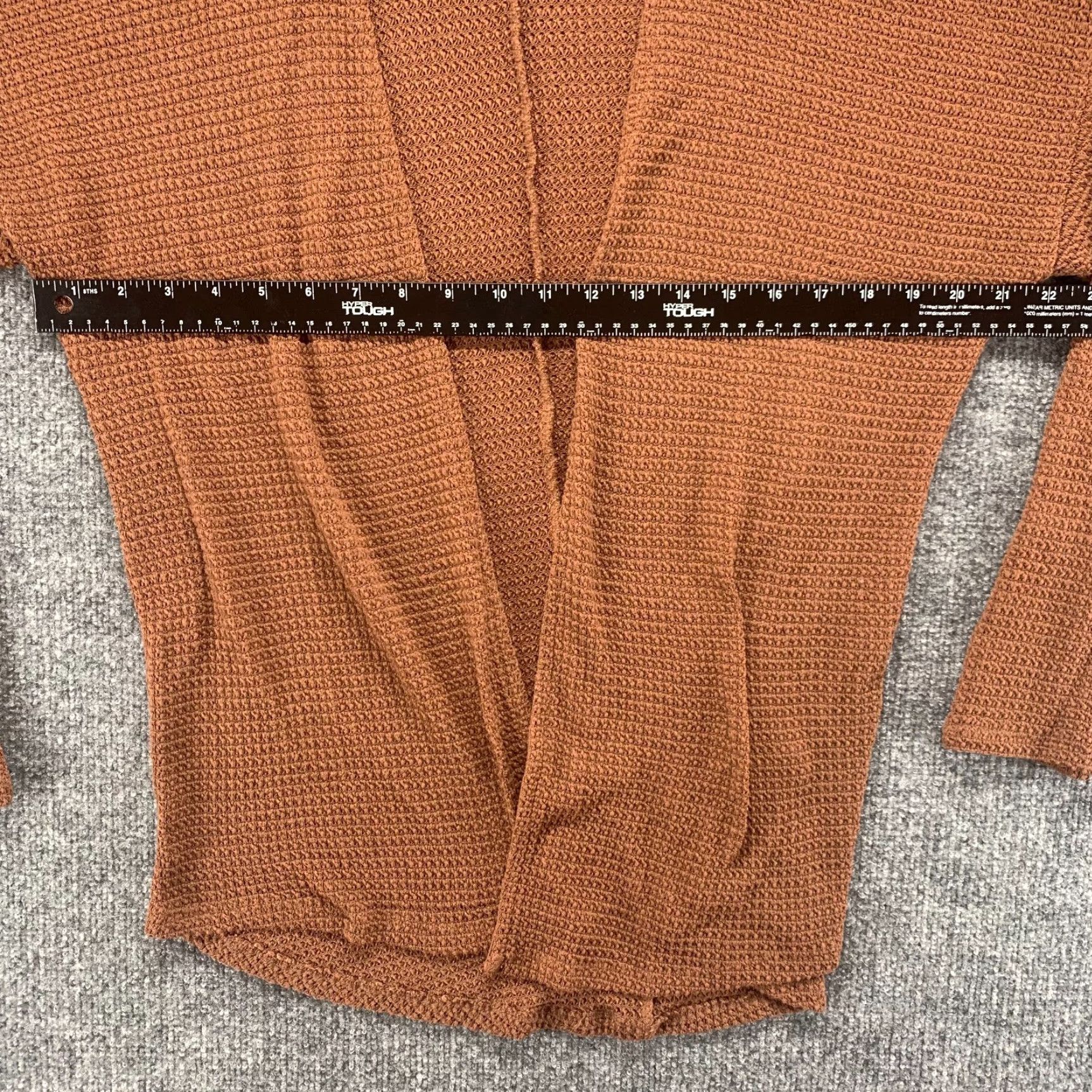 Vintage Maurices Cardigan M Brown Open Front Button Stretch Knit Womens Size M / US 6-8 / IT 42-44 - 7 Thumbnail