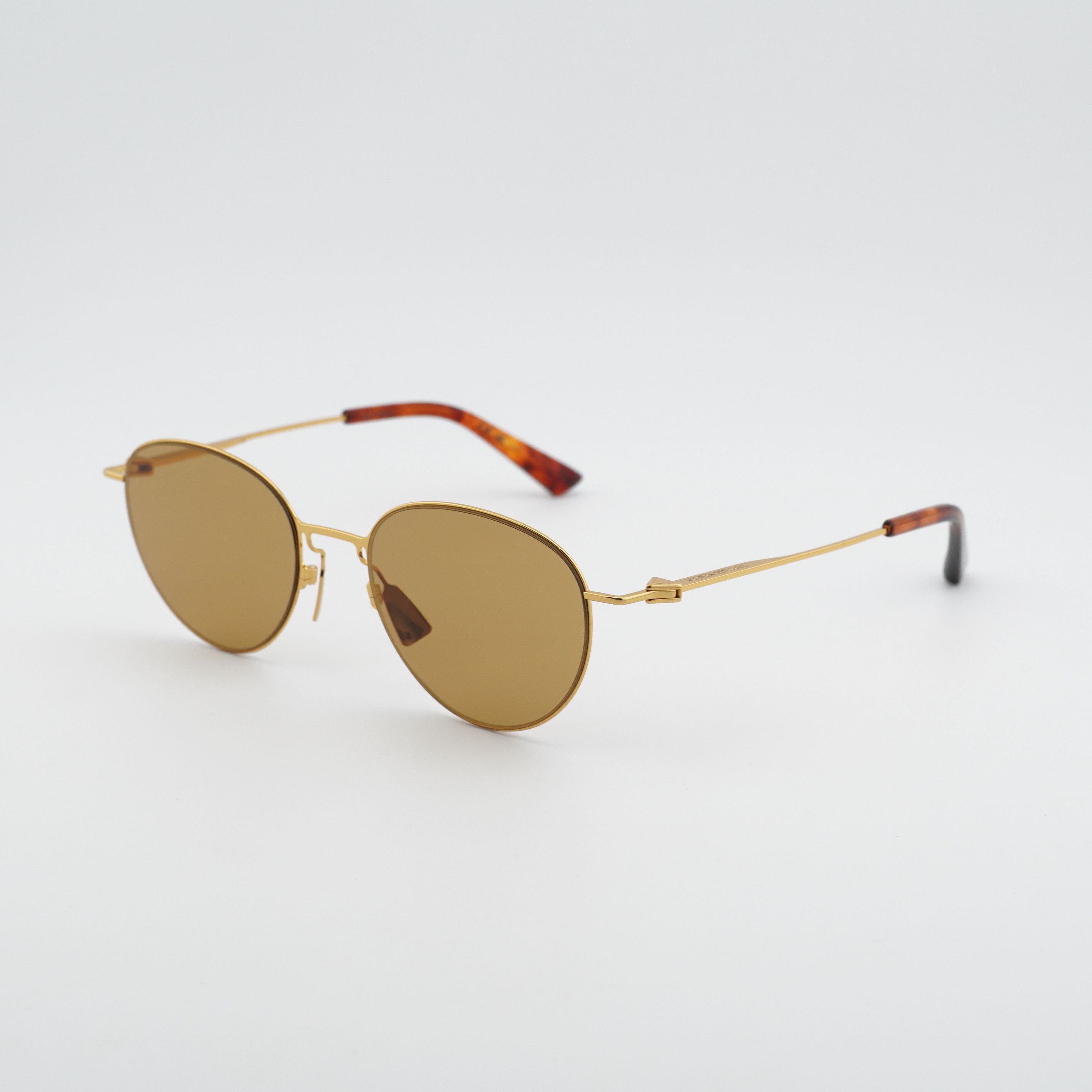 Bottega Veneta Bottega Veneta BV1268S 004 Sunglasses Gold Aviator Frame Size ONE SIZE - 1 Thumbnail