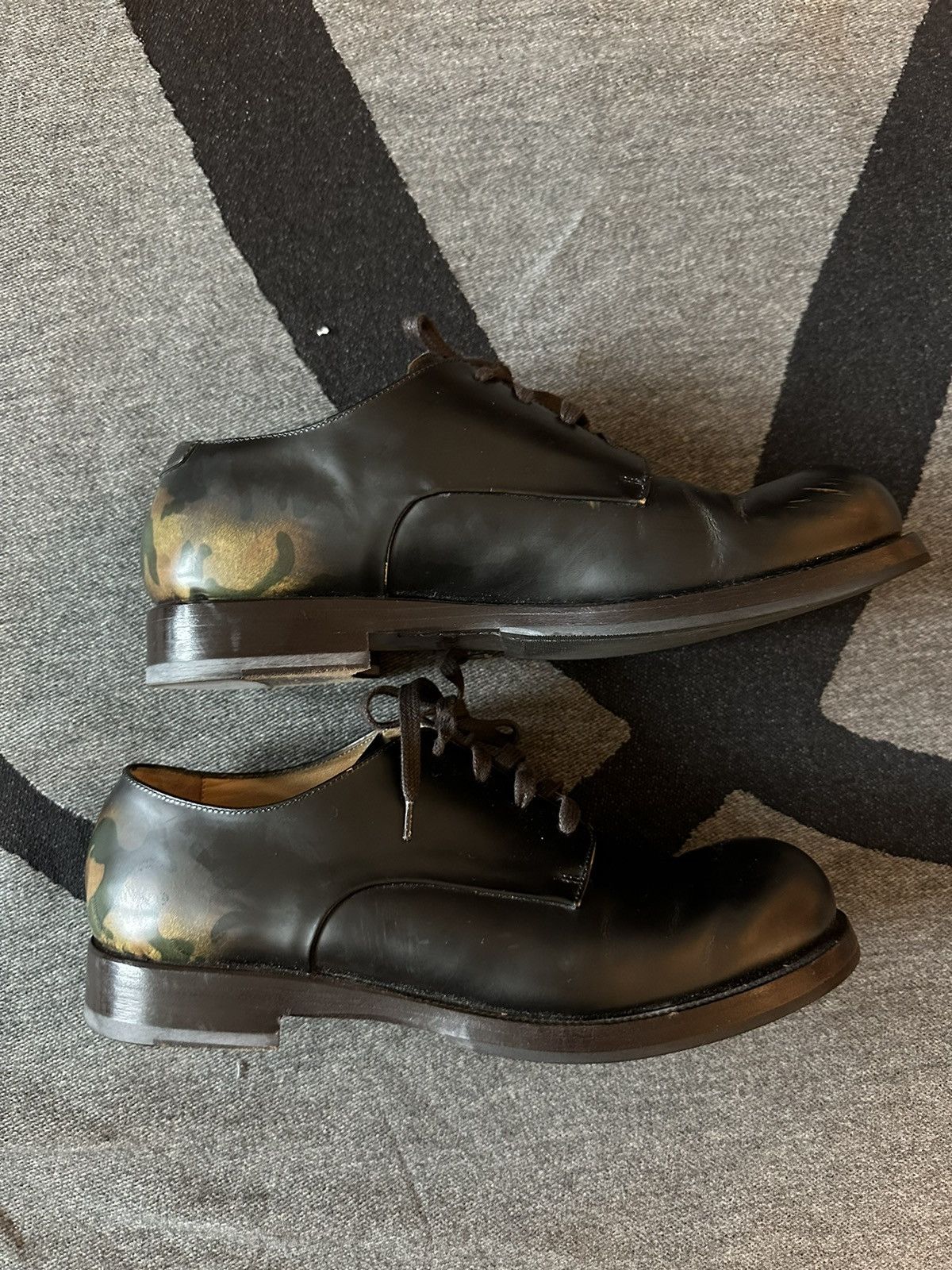 Antonio Maurizi Antonio Maurizi Black/camo Leather Derby shoes size 9 Size US 8 / EU 41 - 1 Thumbnail