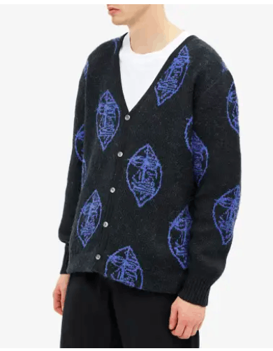Stussy Mask Mohair Cardigan Size US S / EU 44-46 / 1 - 6 Thumbnail