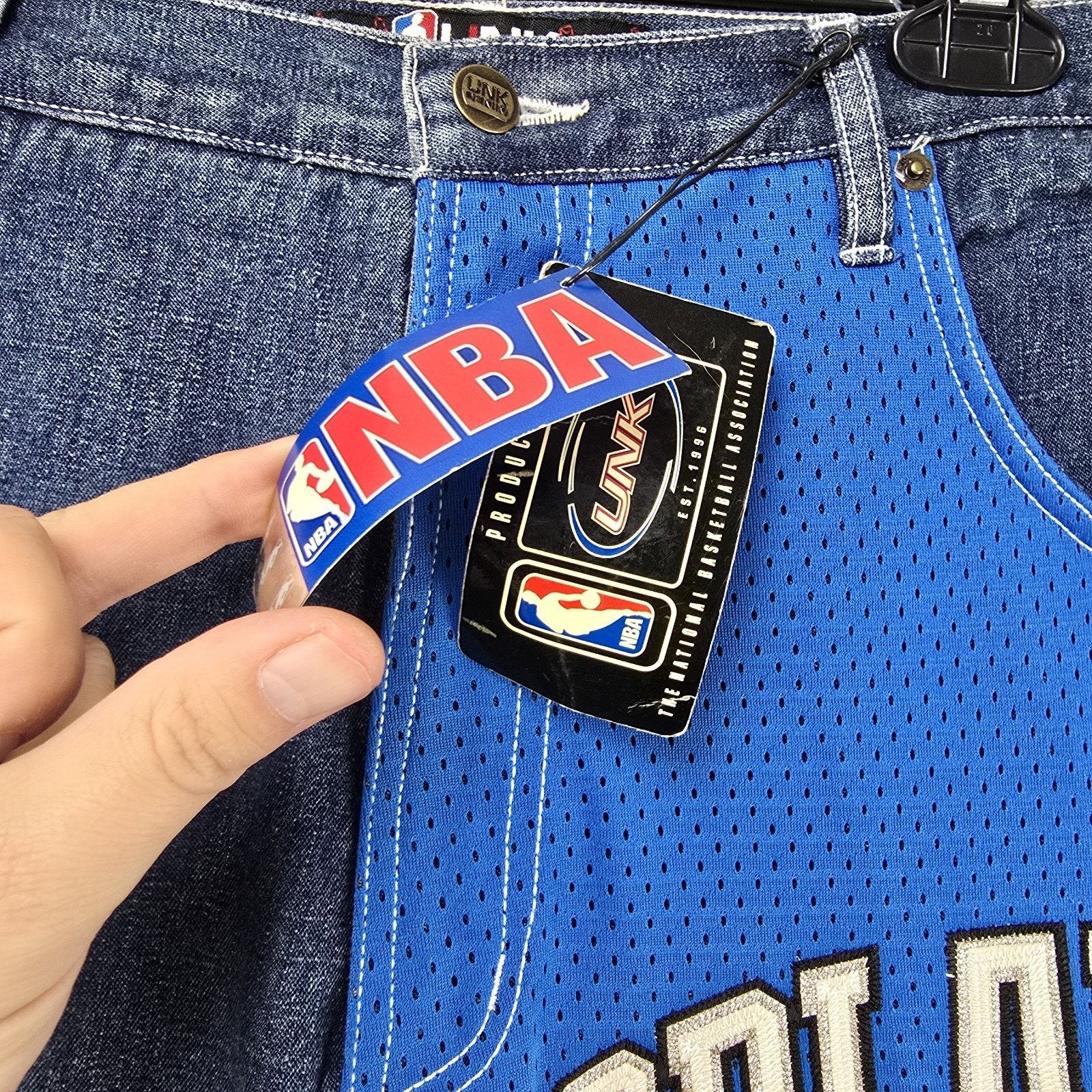 Other NBA UNK Jeans 38x33 Tracy Mcgrady Orlando Magic Baggy Y2K Size US 38 / EU 54 - 6 Thumbnail