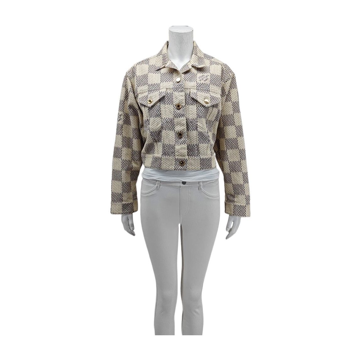 Louis Vuitton Louis Vuitton Checkered Cotton Jacket Size 36 Size XS / US 0-2 / IT 36-38 - 1 Thumbnail